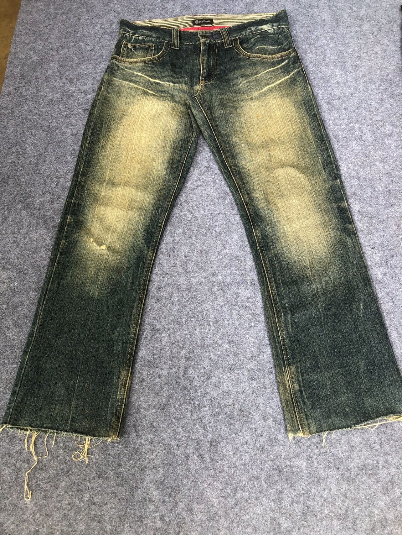 Japanese Brand Rare🔥Japanese Root Three Seditionaries Distressed Jeans Size US 34 / EU 50 - 1 Thumbnail