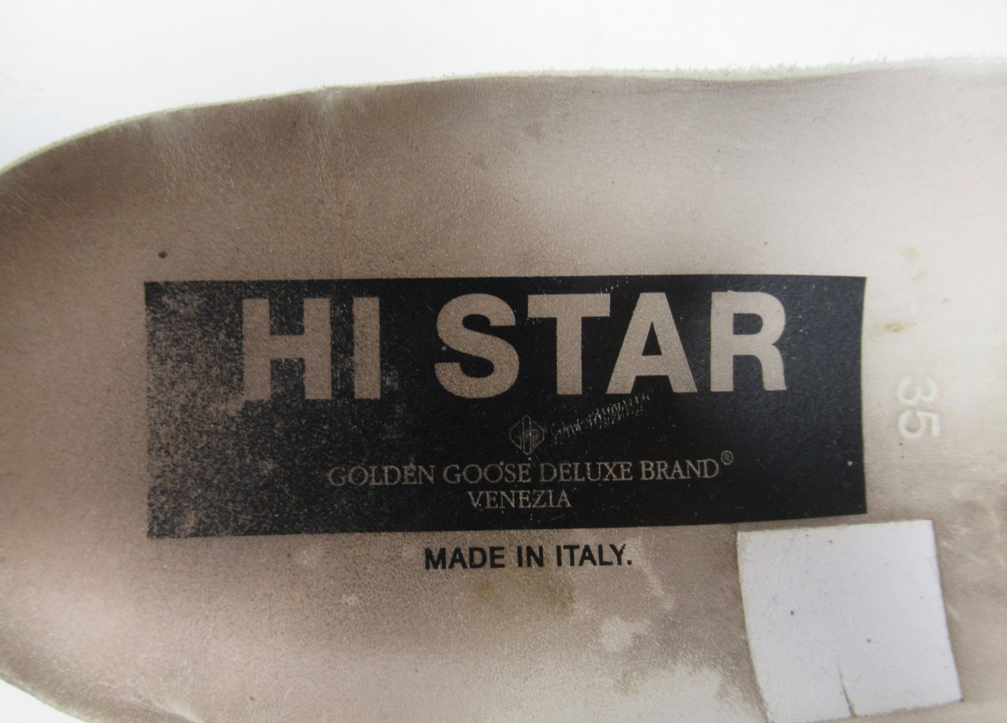 Golden Goose Golden Goose Hi Star Black Leather Silver Star Silver Heel Size US 5 / IT 35 - 11 Thumbnail