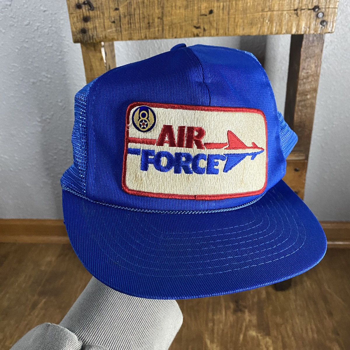 Vintage Vintage 1980s US Air Force Mesh Trucker Hat Size ONE SIZE - 1 Thumbnail