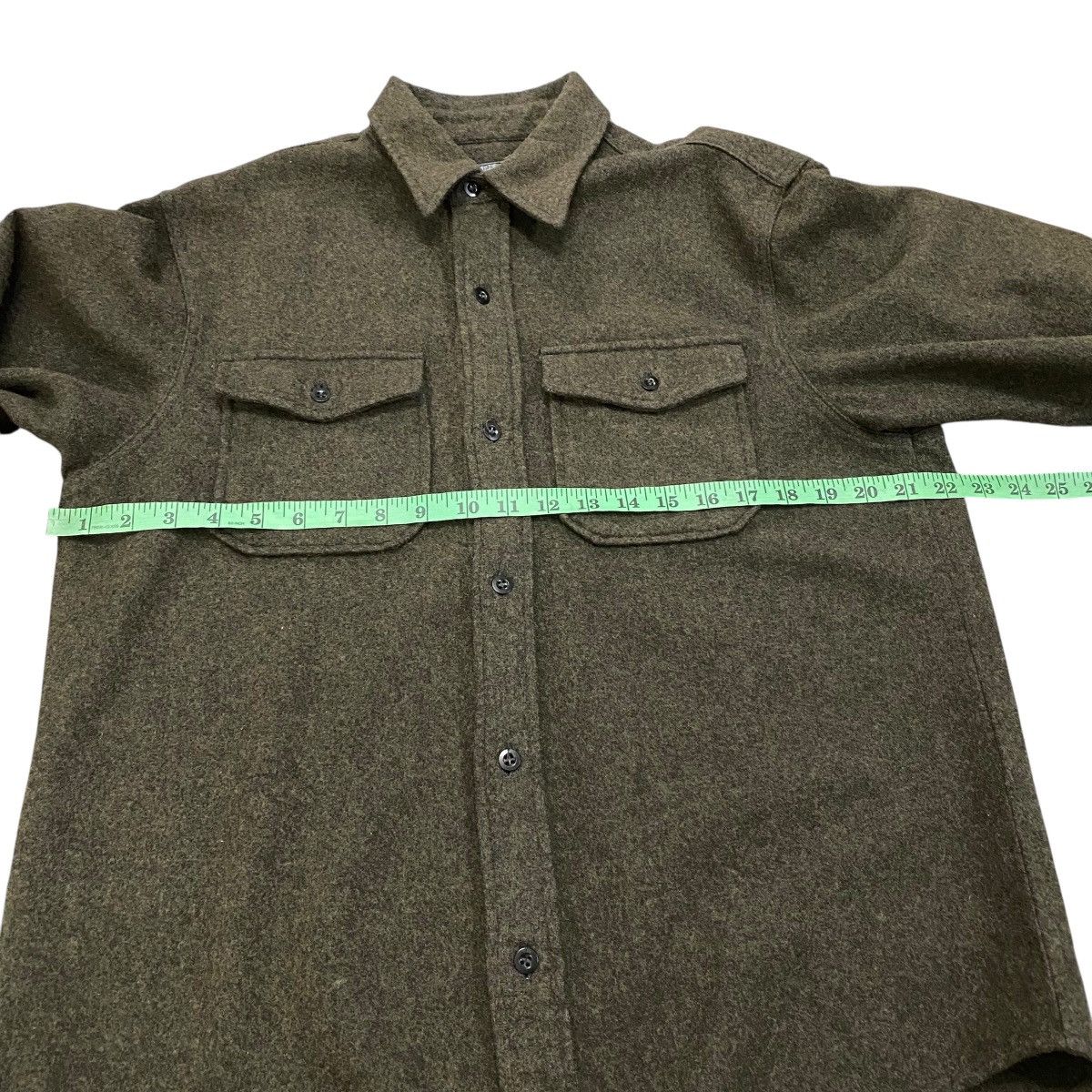 Japanese Brand Vintage Gaijin Military Dapartment Wool Shirt Size 38 Size US M / EU 48-50 / 2 - 11 Thumbnail