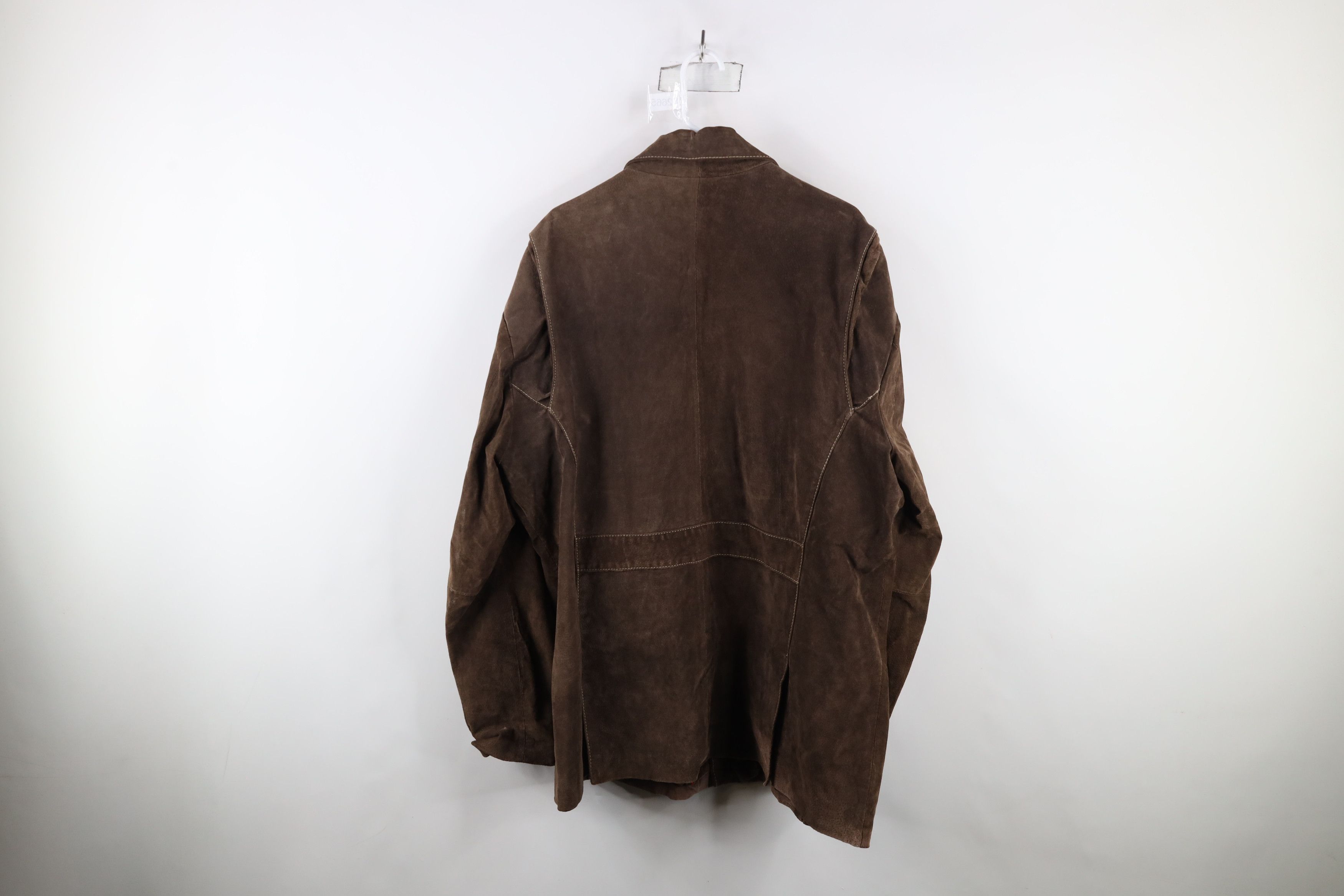 Vintage Vintage 90s Streetwear Blazer Sport Coat Jacket Brown Size US XXL / EU 58 / 5 - 14 Thumbnail