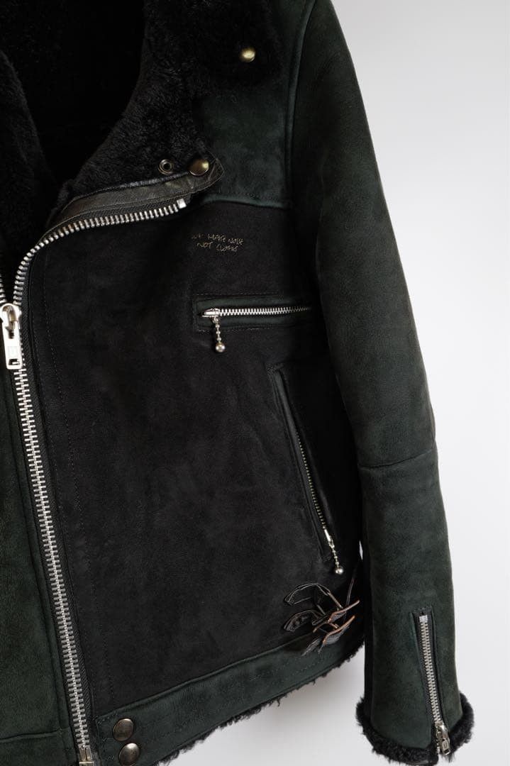 Undercover Undercover Black Suede Shearling Leather Jacket Size US M / EU 48-50 / 2 - 3 Thumbnail