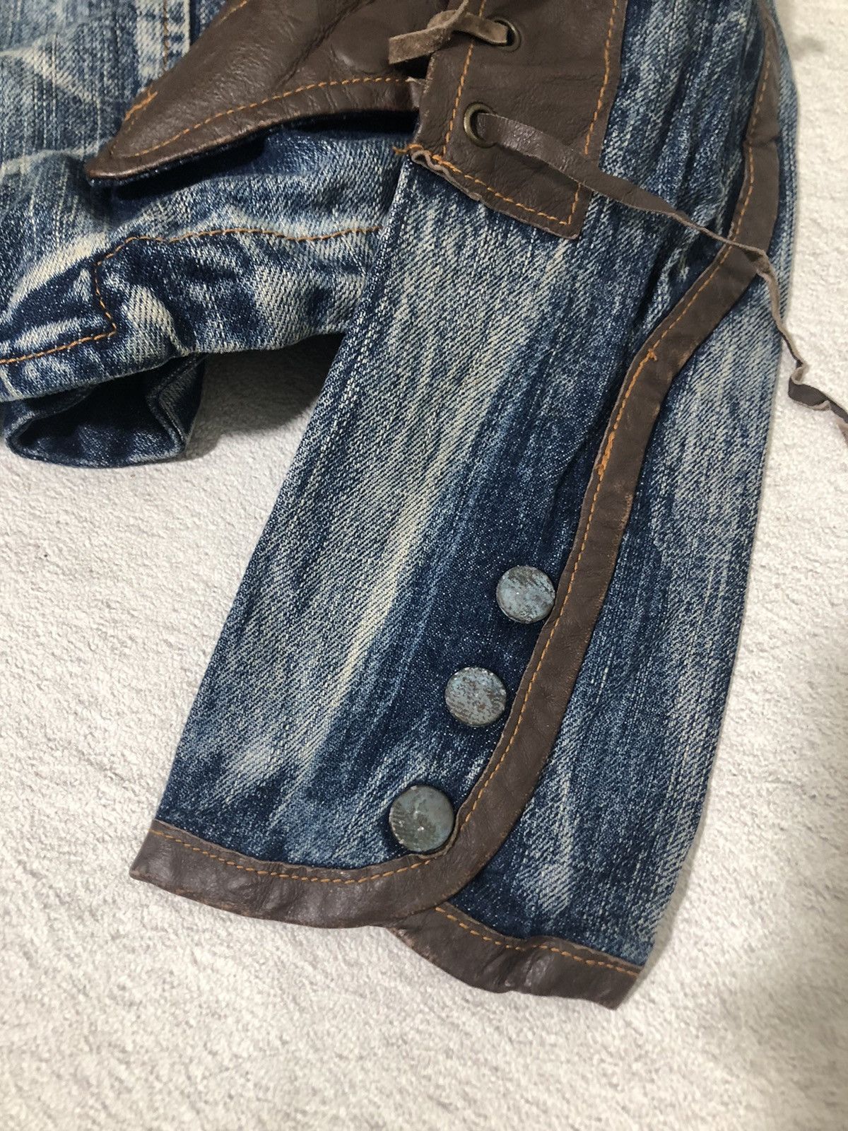 Japanese Brand 📦 vintage gladnews denim jacket Size S / US 4 / IT 40 - 8 Thumbnail