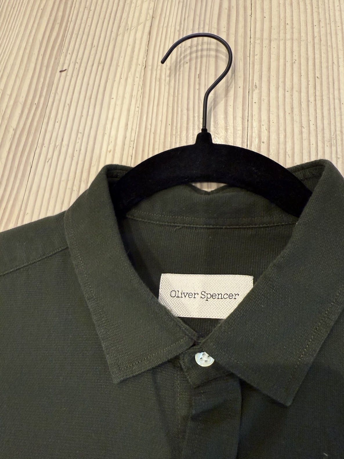 Oliver Spencer Dress shirt (forrest green) Size US XL / EU 56 / 4 - 2 Thumbnail
