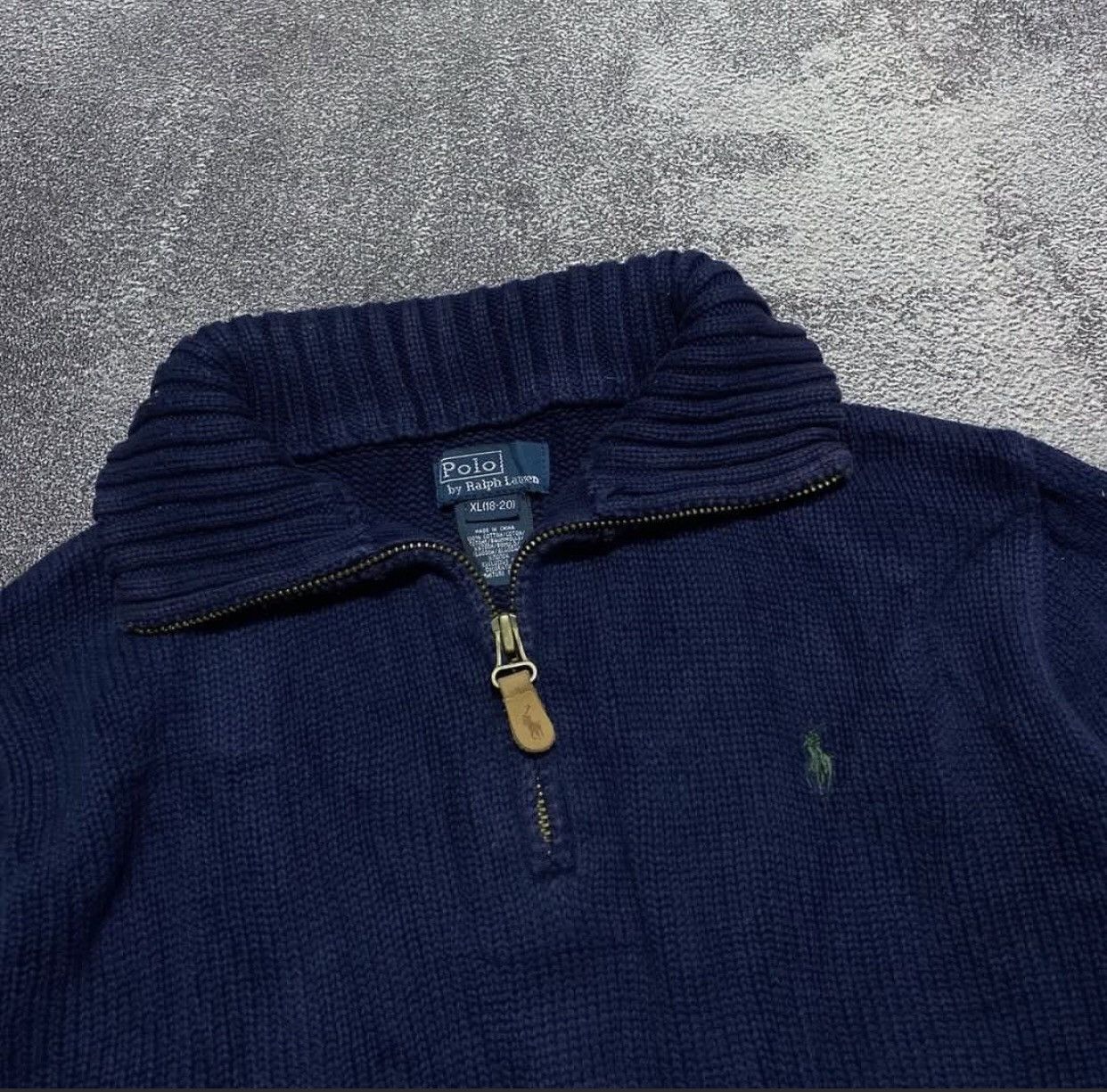Polo Ralph Lauren Halp Zip Knit Polo Ralph Laurent Size US XL / EU 56 / 4 - 2 Thumbnail