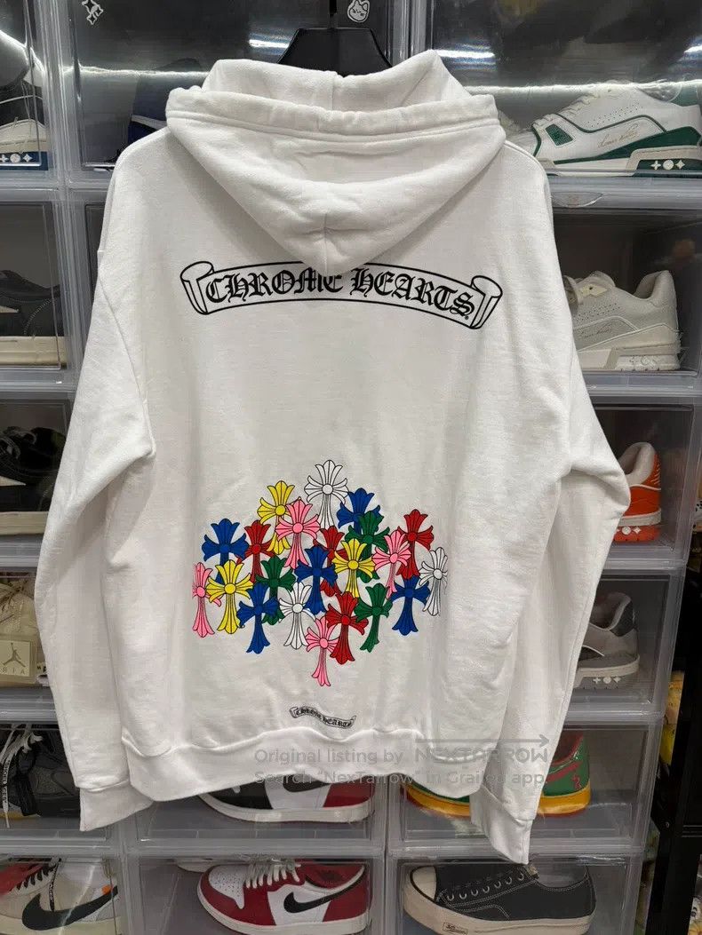 Chrome Hearts CHROME HEARTS Size M Color group cross white hoodie Size US M / EU 48-50 / 2 - 3 Thumbnail