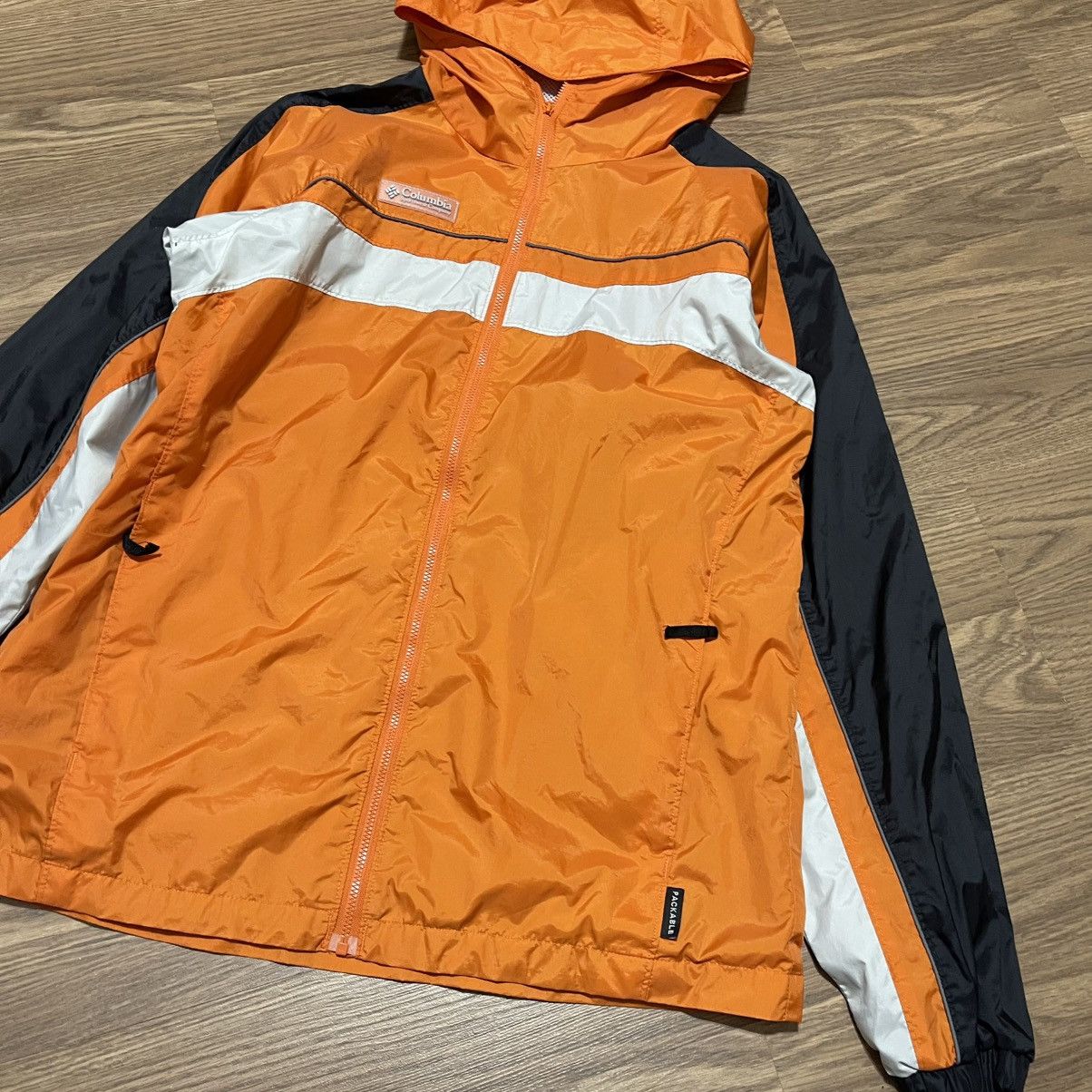 Columbia Vintage orange columbia lightweight hooded rain jacket Size US M / EU 48-50 / 2 - 3 Thumbnail