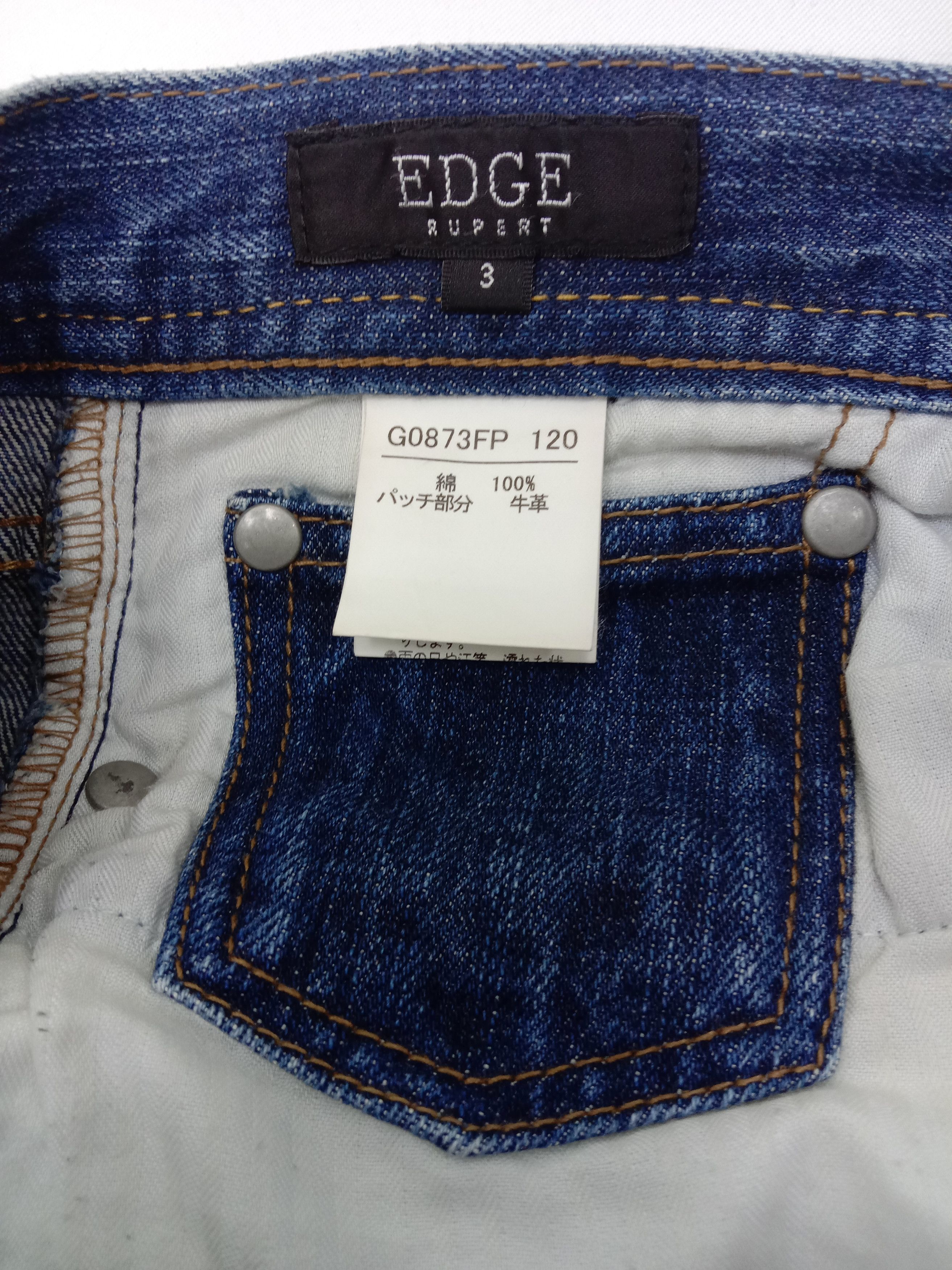 Japanese Brand Vintage Edge Rupert Multi Pocket Blue Wash Jeans Size US 33 - 10 Thumbnail