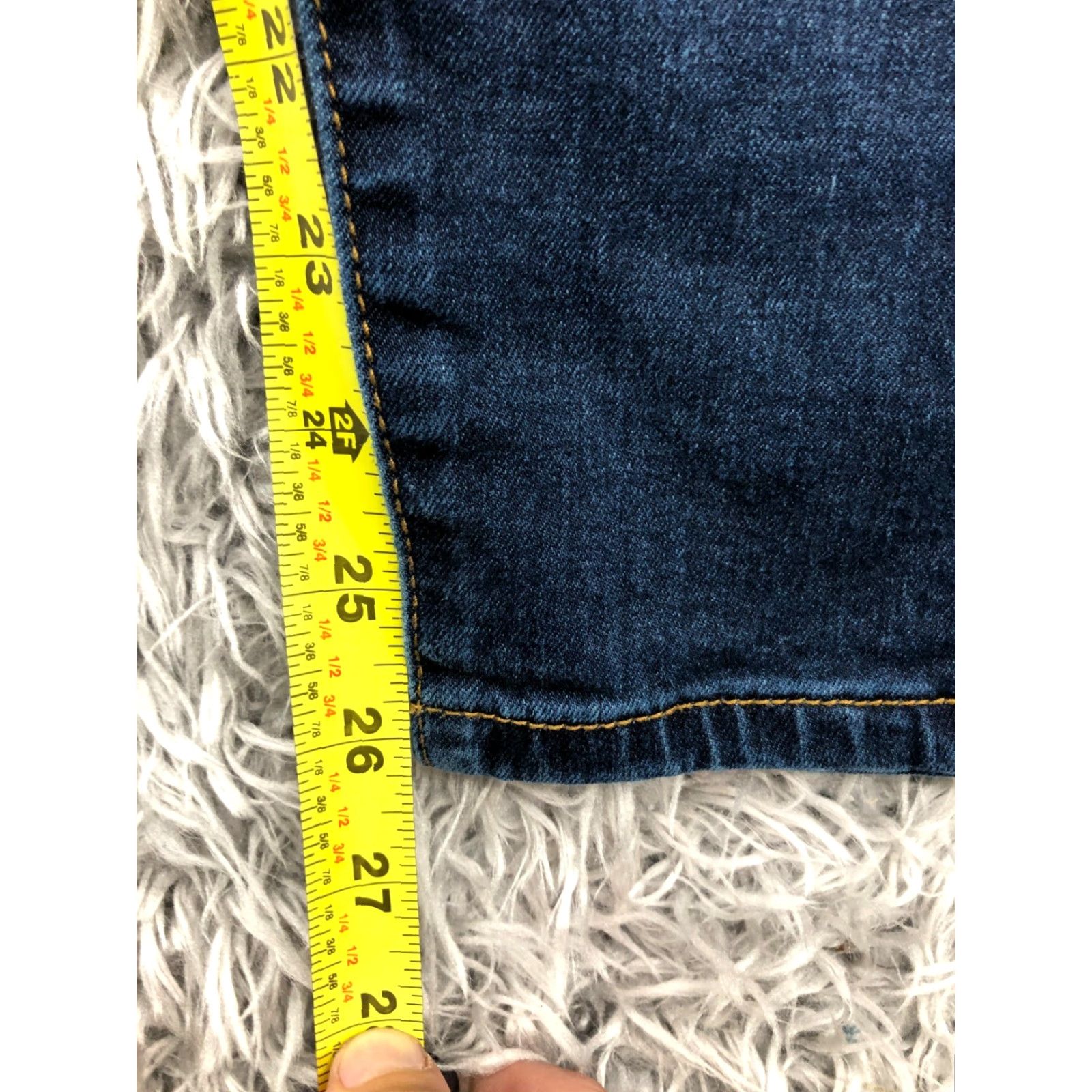 Vintage Ashley Mason Jeans Skinny 29 Womens Medium Wash Blue Flaw Size 29" - 3 Thumbnail
