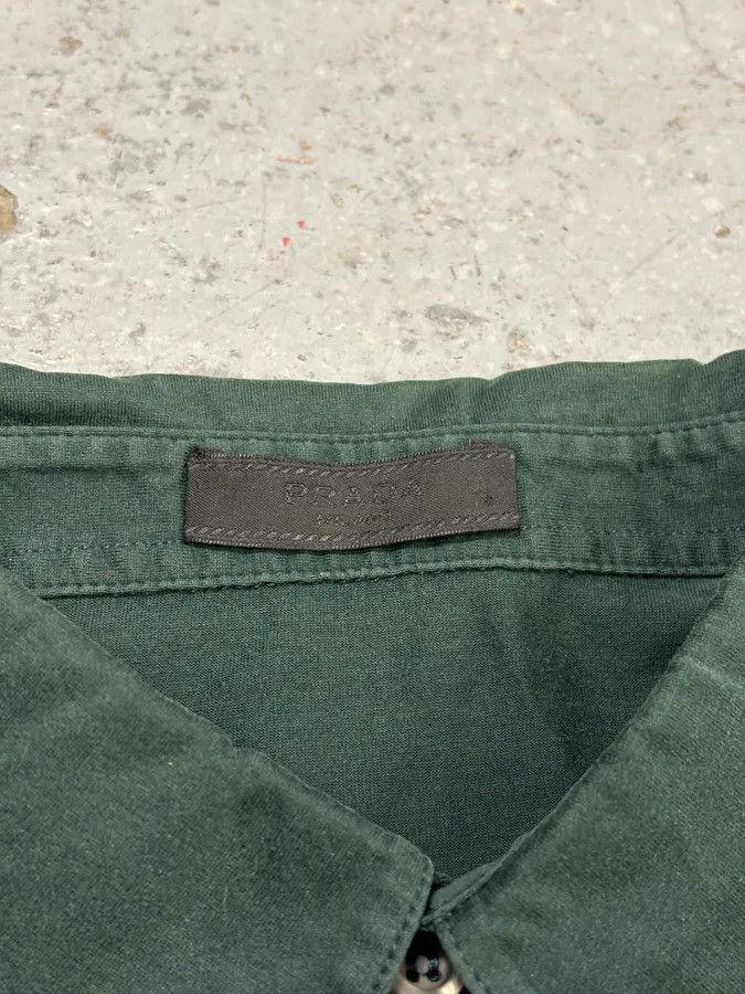Prada SS2014 Prada Minimalist Olive Logo Polo Size US S / EU 44-46 / 1 - 8 Thumbnail