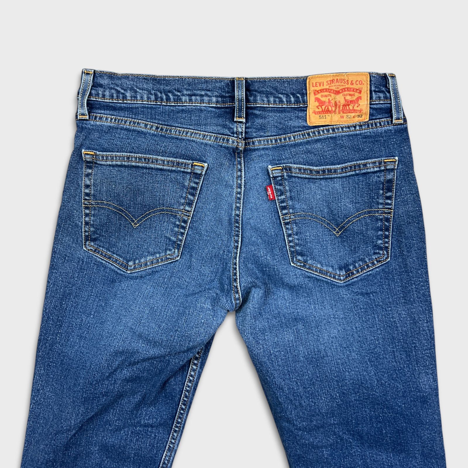 Levi's × Vintage Levi's 511 Jeans 32x32 Slim Fit Faded American Denim Pants Size US 32 / EU 48 - 6 Thumbnail