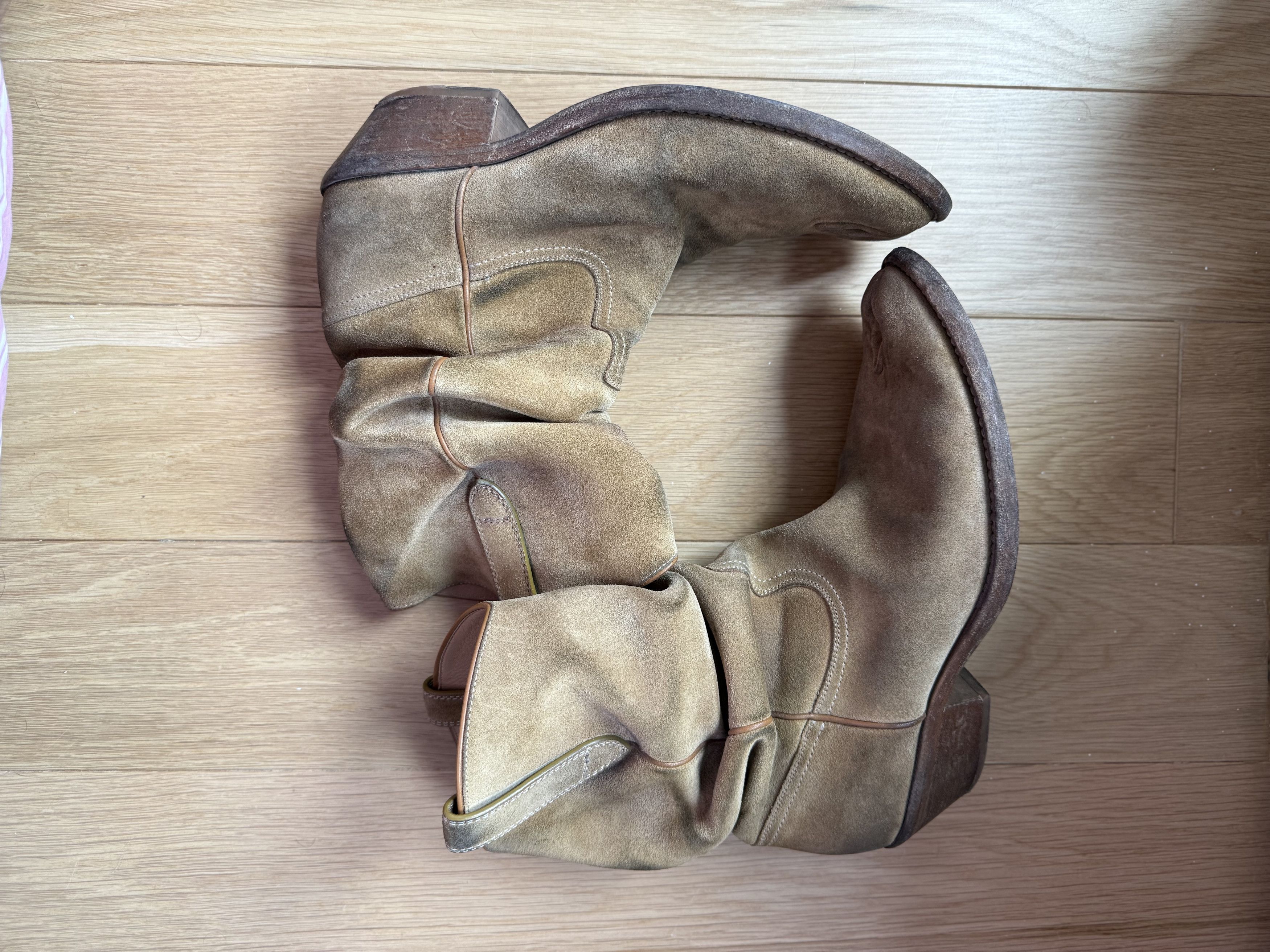 Maison Margiela Maison Margiela Tabi Cowboy Boot — Distressed Suede Size US 9 / EU 42 - 4 Thumbnail