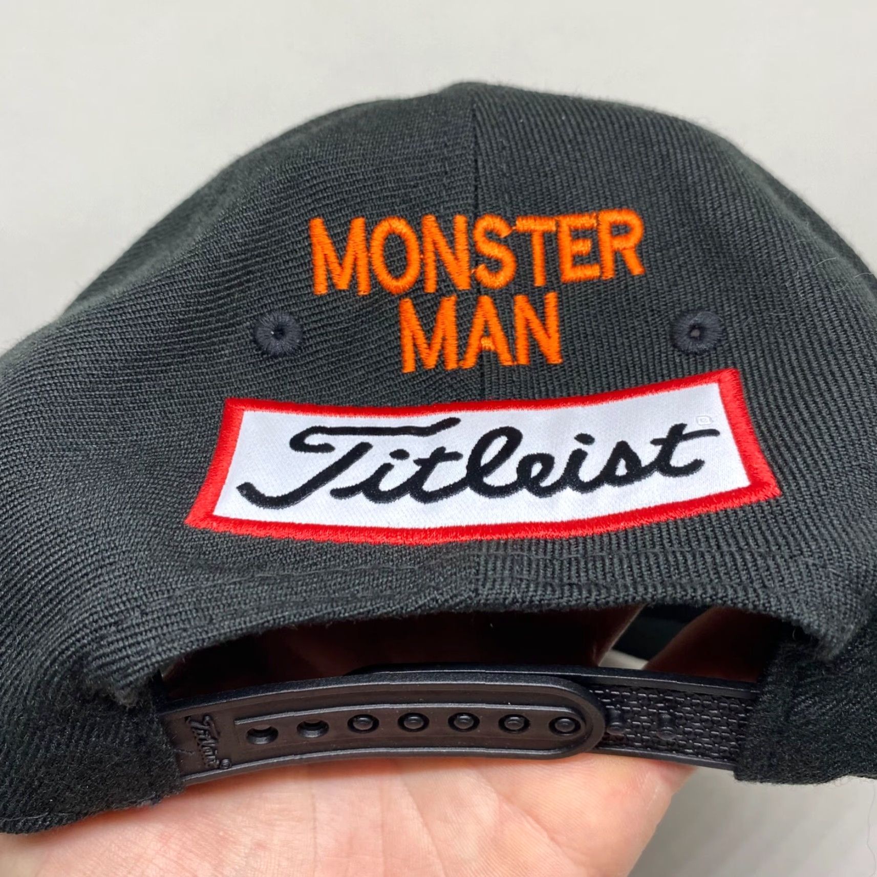 Titleist Titleist Golf Hat Cap Snapback Footjoy Pro V1 Black Monster Man Adjustable NEW Size ONE SIZE - 7 Thumbnail