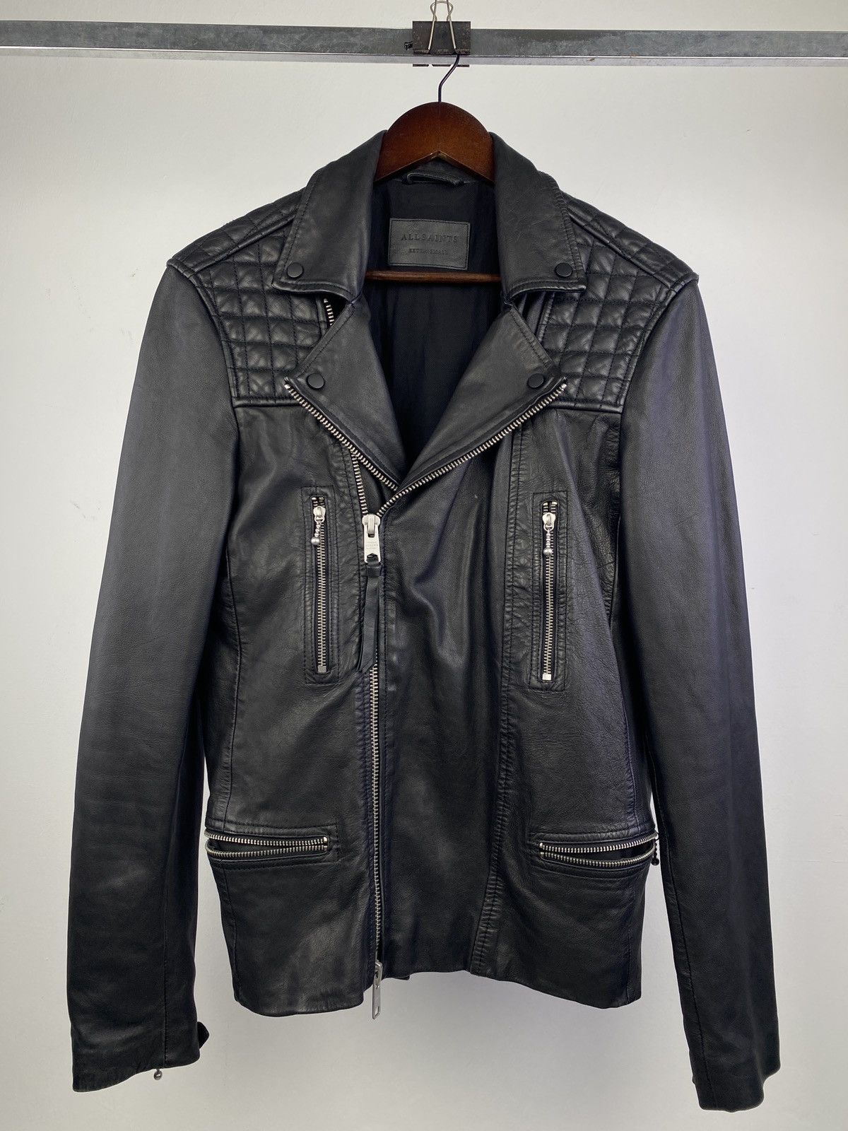 Allsaints AllSaints Rowley Leather Biker Jacket Size US XS / EU 42 / 0 - 1 Thumbnail
