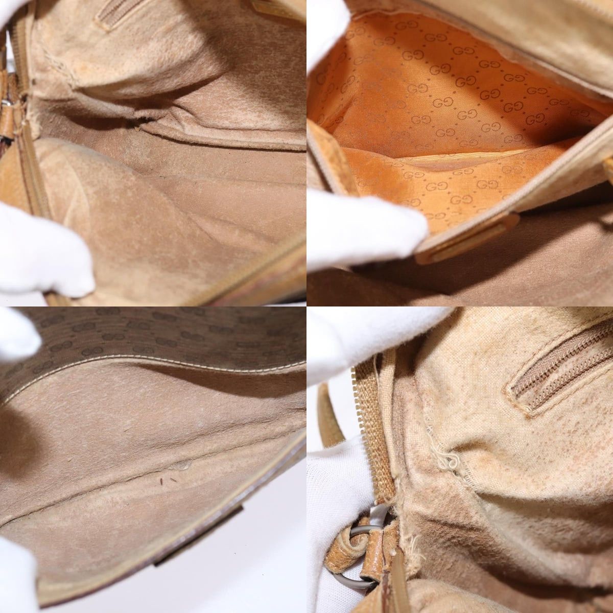 Gucci GUCCI Micro GG Supreme Shoulder Bag Pvc Beige Gold Size ONE SIZE - 12 Thumbnail