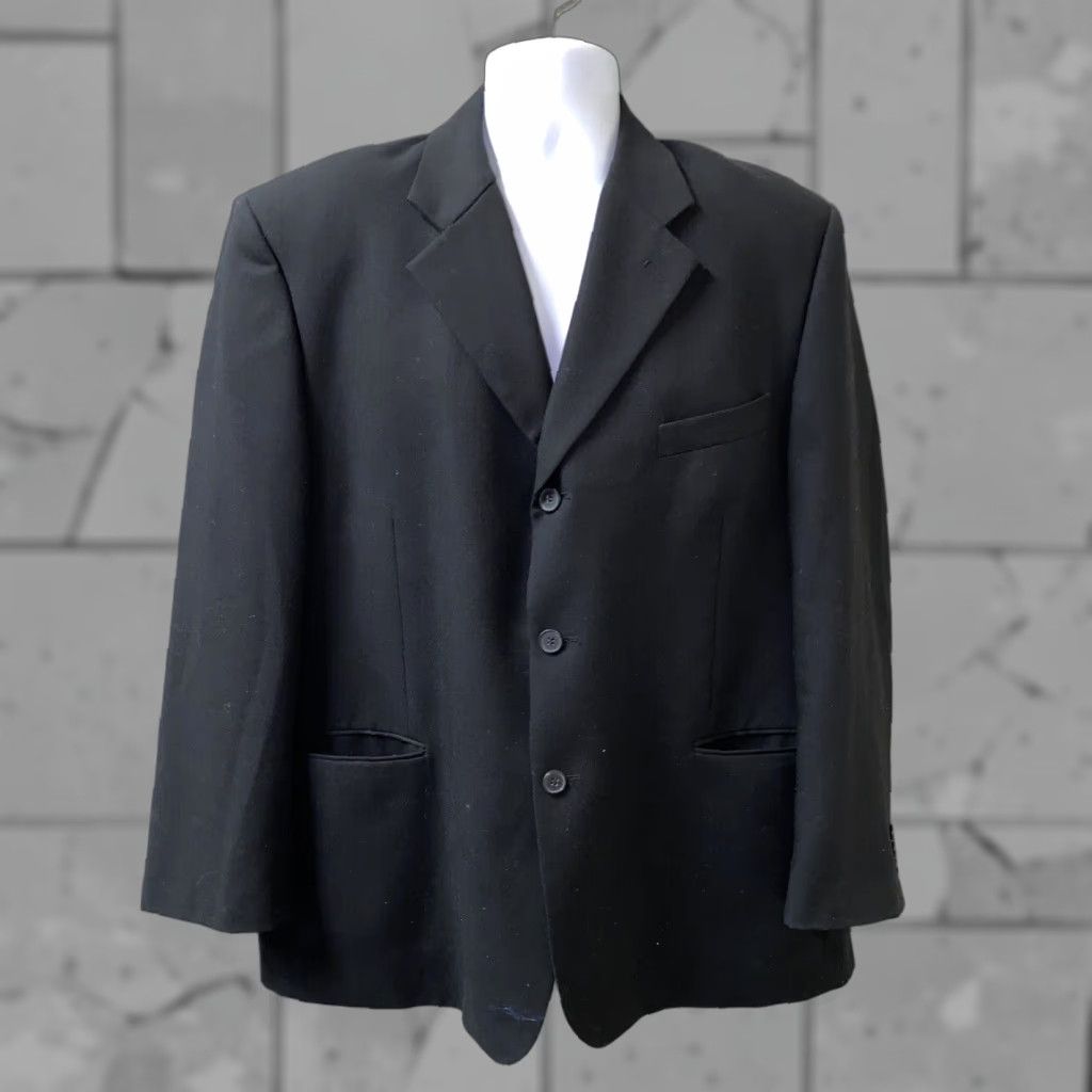 Vintage Gulliano Couture Sport Coat Jacket - Men - 3 Button - Wool? Black - Size 50 - Casual Vest/Outerwear Size US M / EU 48-50 / 2 - 1 Thumbnail