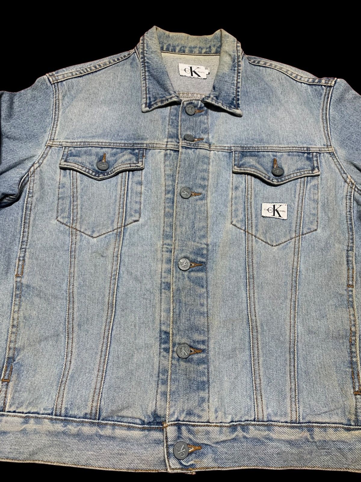 Calvin Klein Vintage Calvin Klein Denim Jacket Size US L / EU 52-54 / 3 - 2 Thumbnail