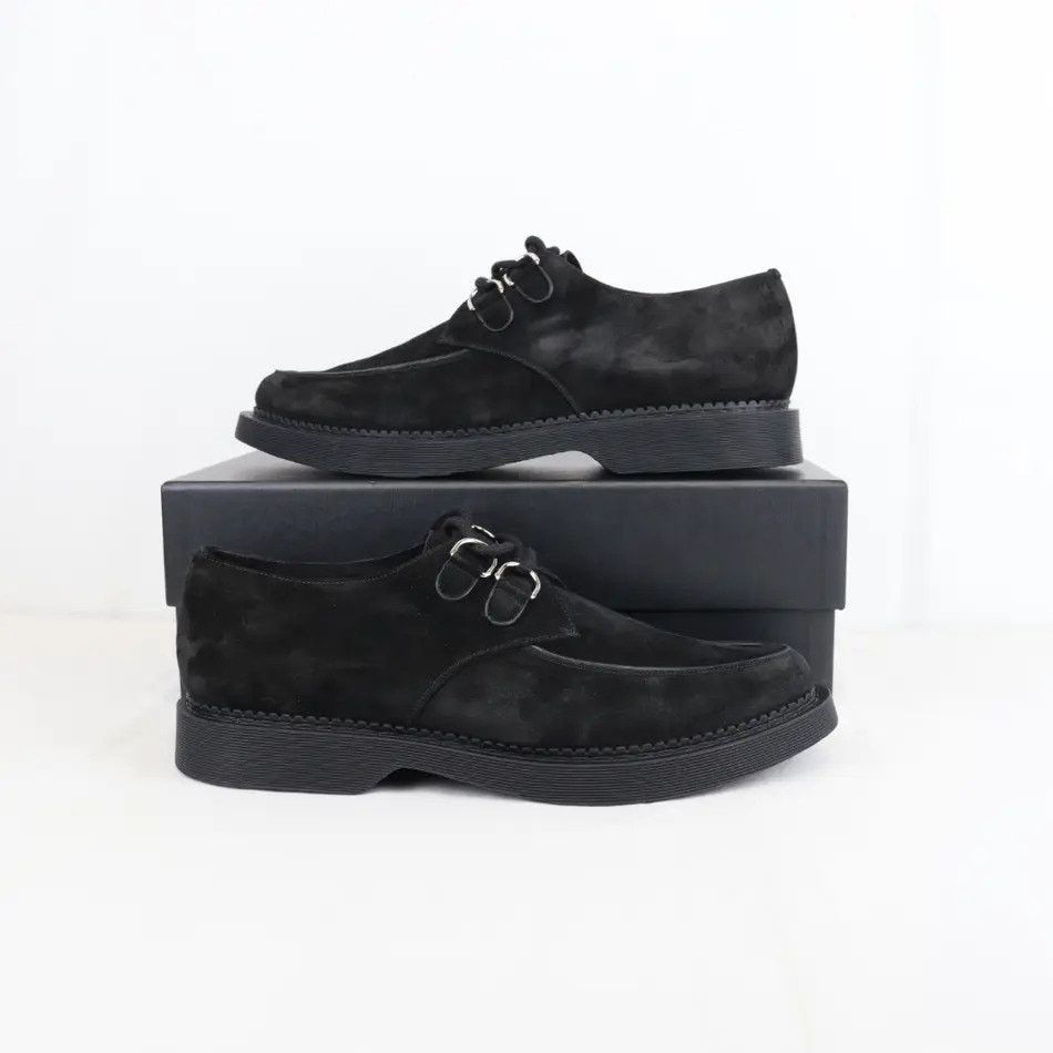 Saint Laurent Paris o1rshd1 Teddy 10 Suede Cashmere Opera Boots in Nero Size US 8.5 / EU 41-42 - 1 Thumbnail
