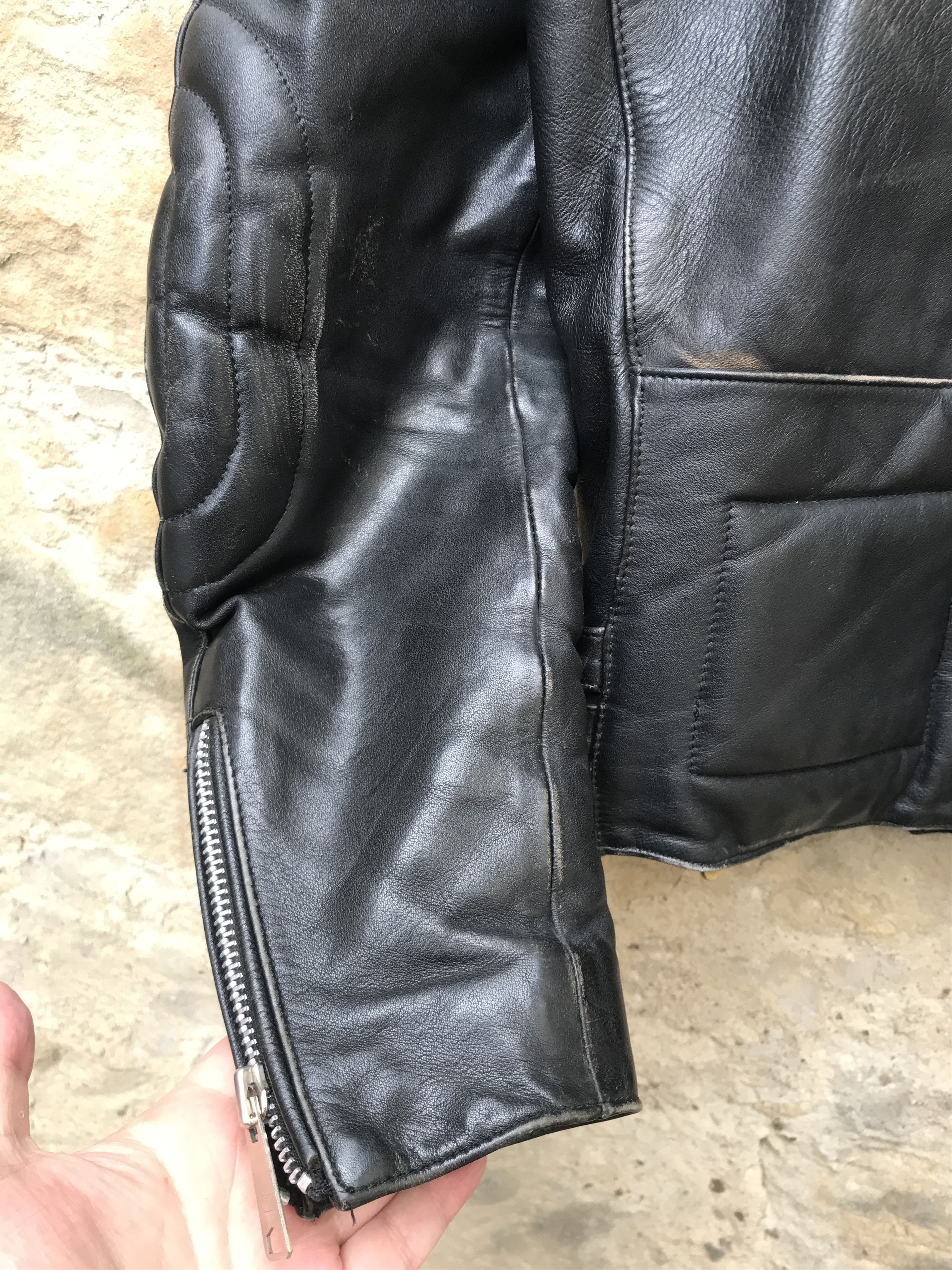 Vintage Rare Vintage 80s German Motorcycle Leather Biker Jacket Size US M / EU 48-50 / 2 - 19 Thumbnail