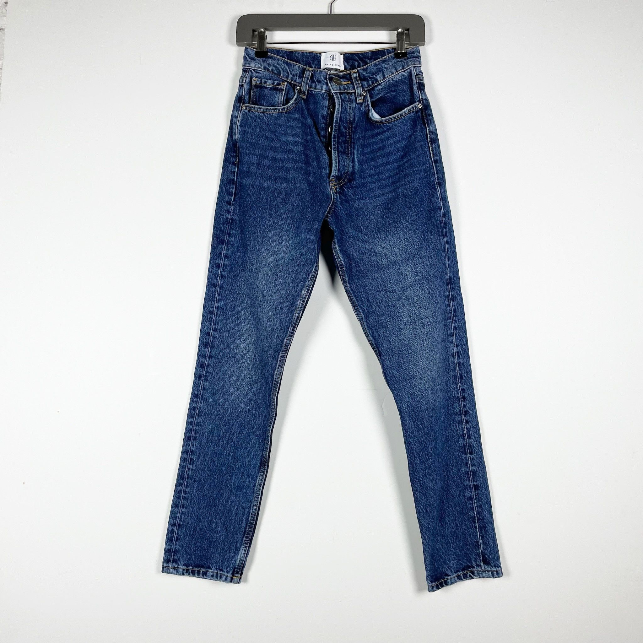 Anine Bing Anine Bing Sonya Mid Rise Cotton Denim Size 25" / US 0 / IT 36 - 1 Thumbnail