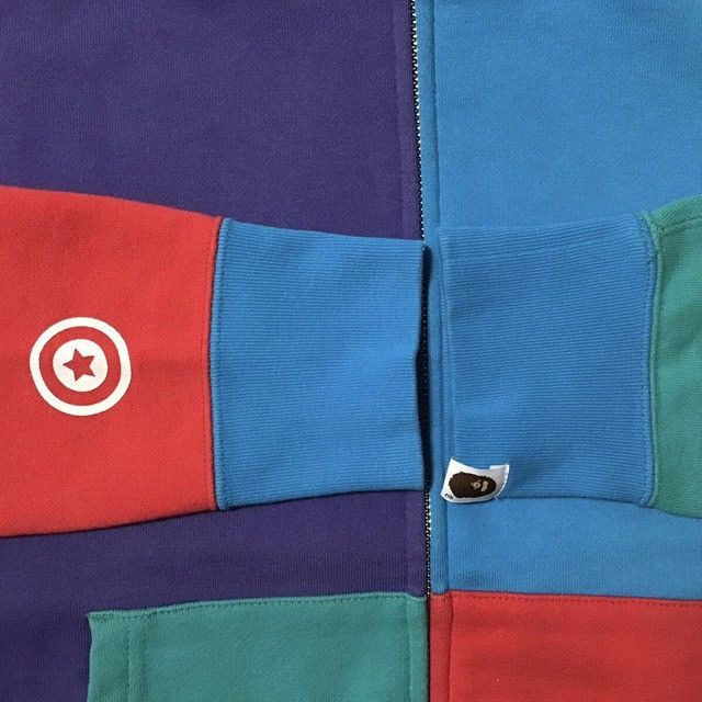 Bape BAPE Crazy color shark full zip hoodie a bathing ape Size US S / EU 44-46 / 1 - 6 Thumbnail