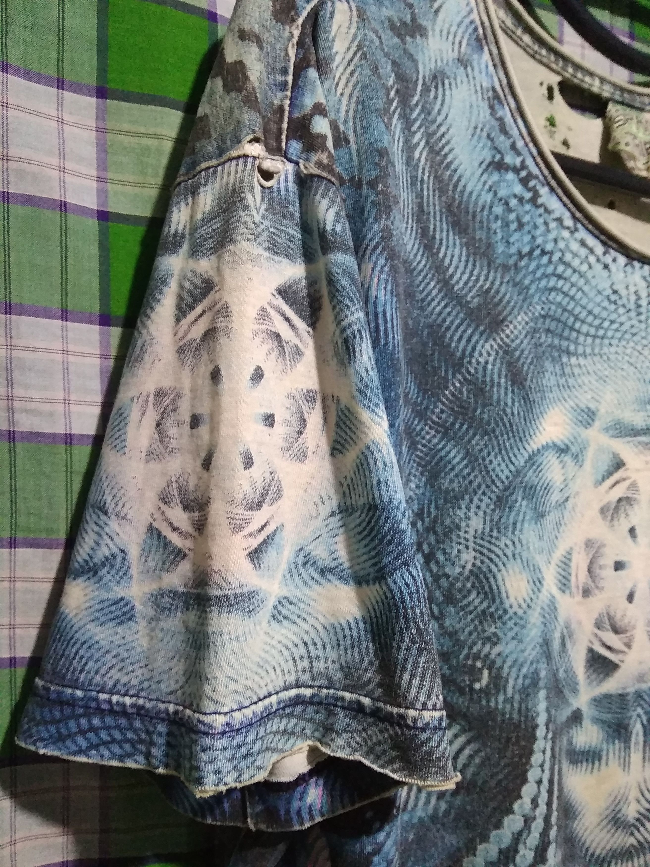 Vintage Vtg Space Tribe psychedelic LSD trippy alien Alex Grey Size US L / EU 52-54 / 3 - 2 Thumbnail
