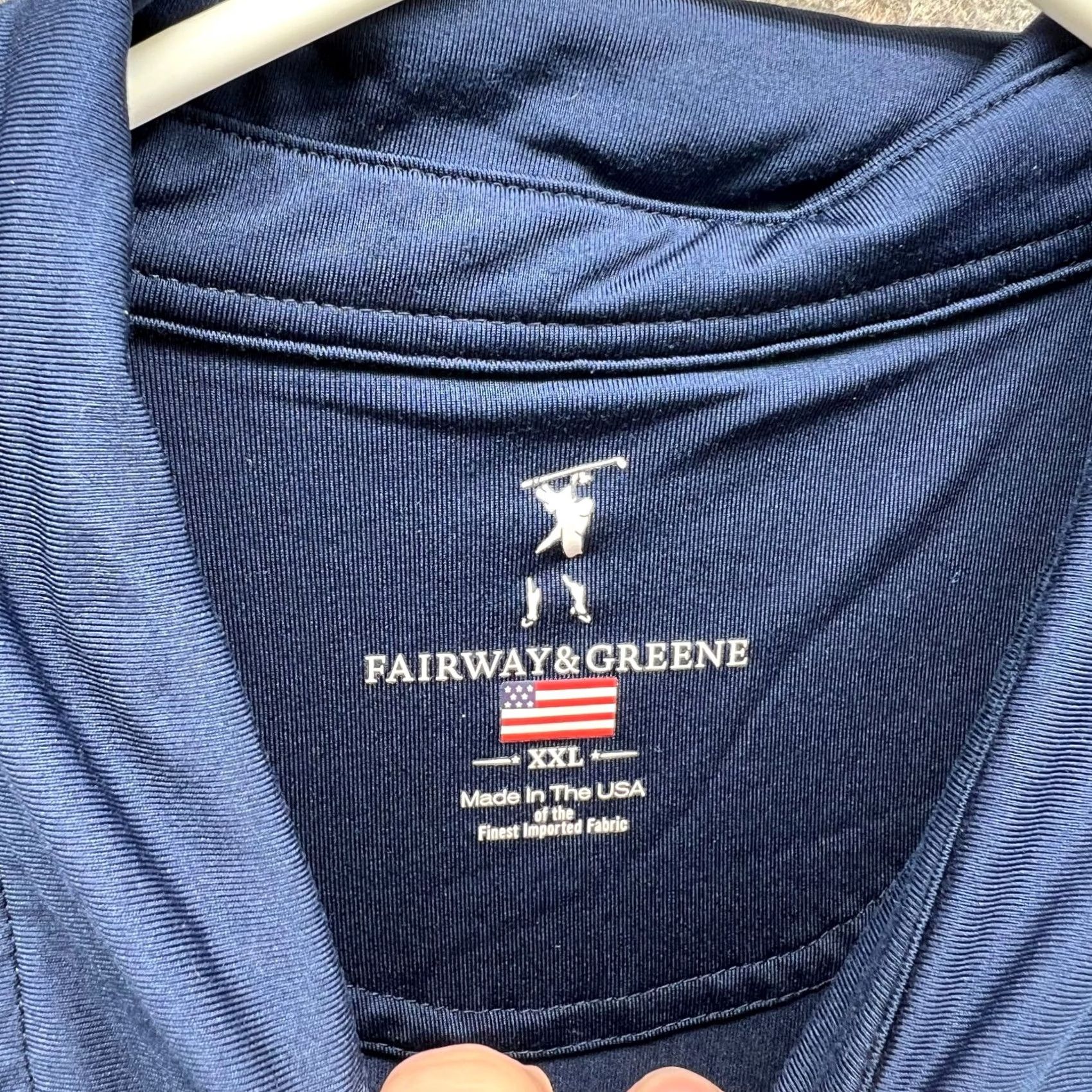 Vintage Fairway & Greene Polo Shirt Men 2XL Blue Golf Logo Shirt Short Sleeve Collared Casual Dress Shirt XXL Mens Size US XXL / EU 58 / 5 - 6 Thumbnail