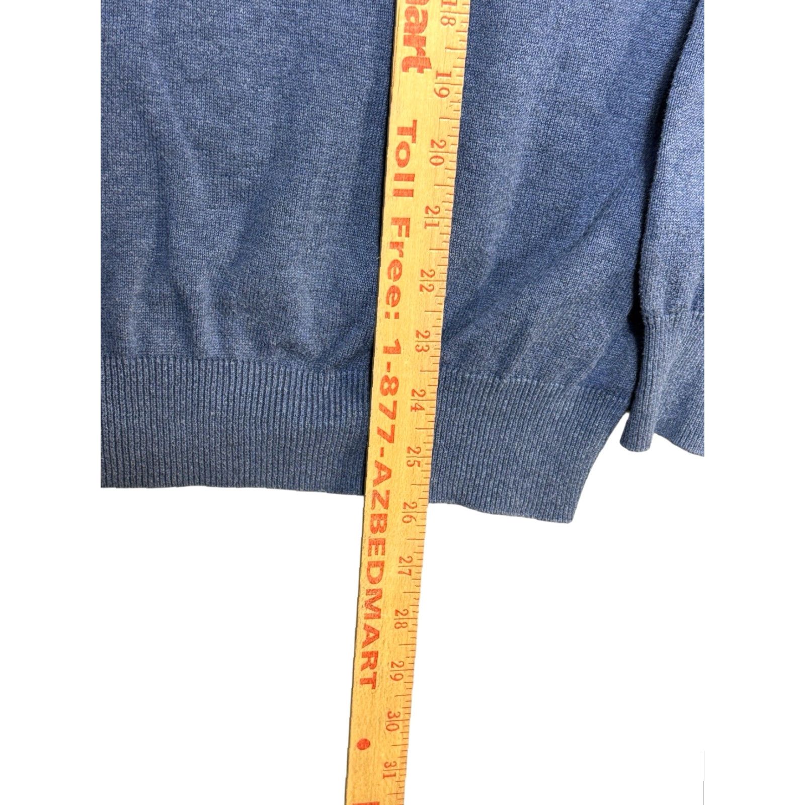 UNTUCKit UNTUCKit V-Neck Pullover Sweater Blue Long Sleeve Mens XL Regular Size (All Seasons) Size US XL / EU 56 / 4 - 4 Thumbnail