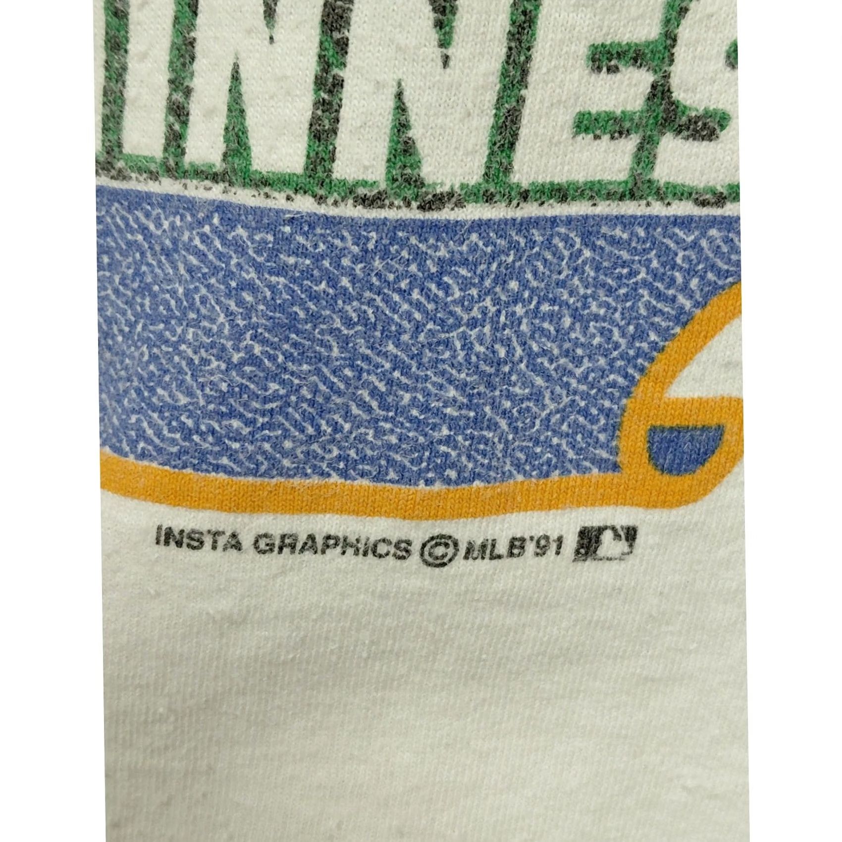 Vintage VINTAGE Tennessee River World Series 1991 T-Shirt White Graphic Print Crew Neck Short Sleeve Mens L Analog? Size US L / EU 52-54 / 3 - 3 Thumbnail