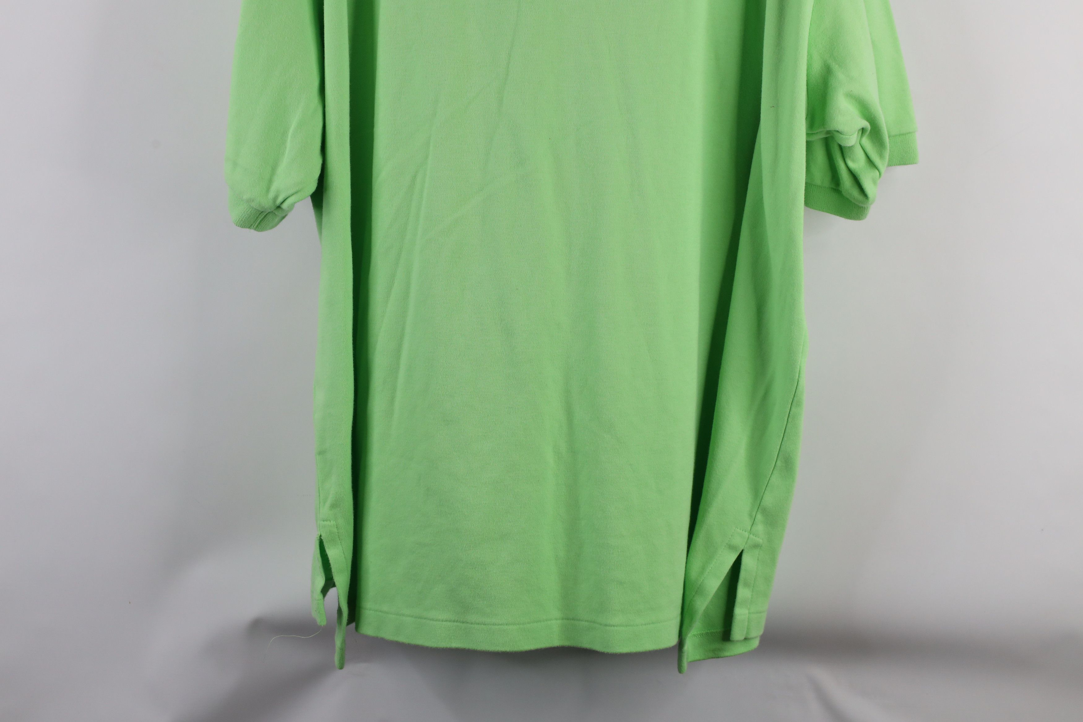 Ralph Lauren × Vintage Vintage 90s Ralph Lauren Collared Polo Shirt Lime Green Size US XXL / EU 58 / 5 - 10 Thumbnail