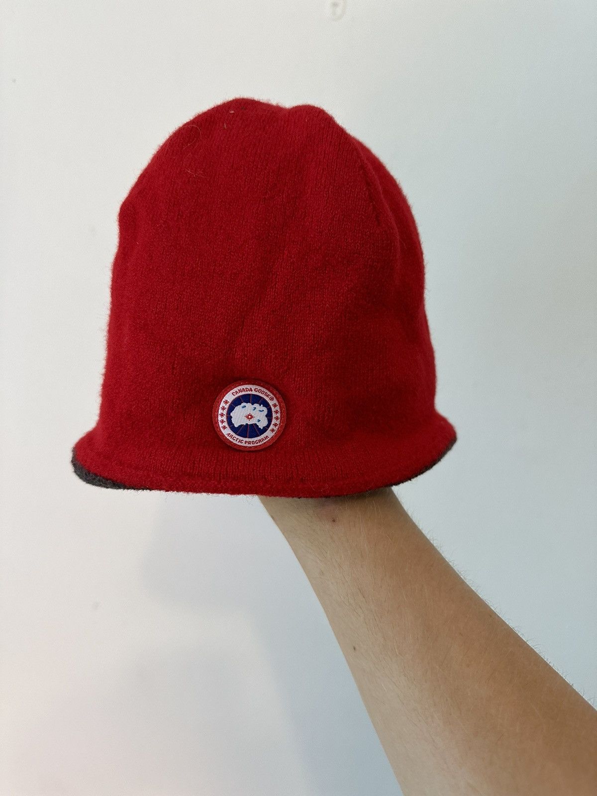 Canada goose red beanie online