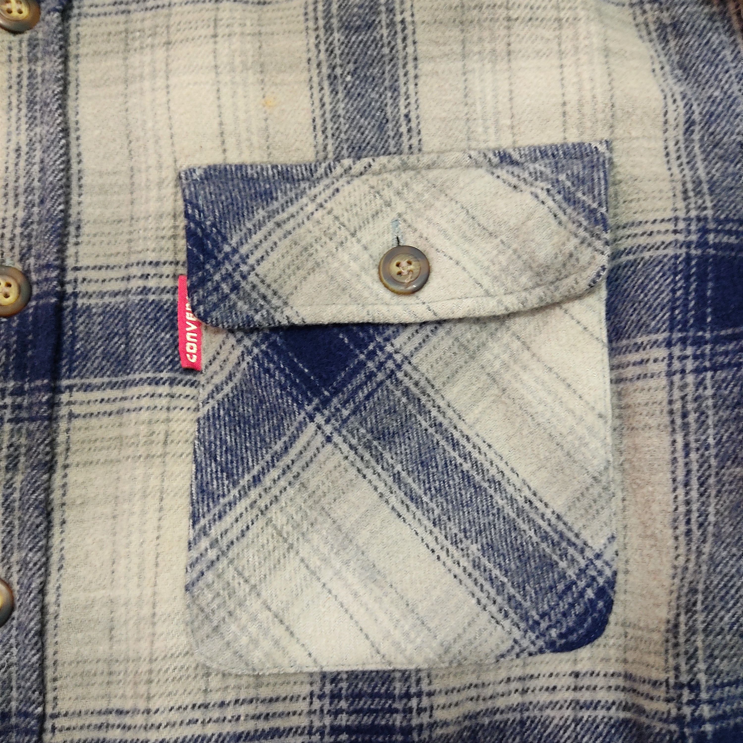 Converse Converse Plaid Overshirt Wool Jacket Size US XXL / EU 58 / 5 - 8 Thumbnail