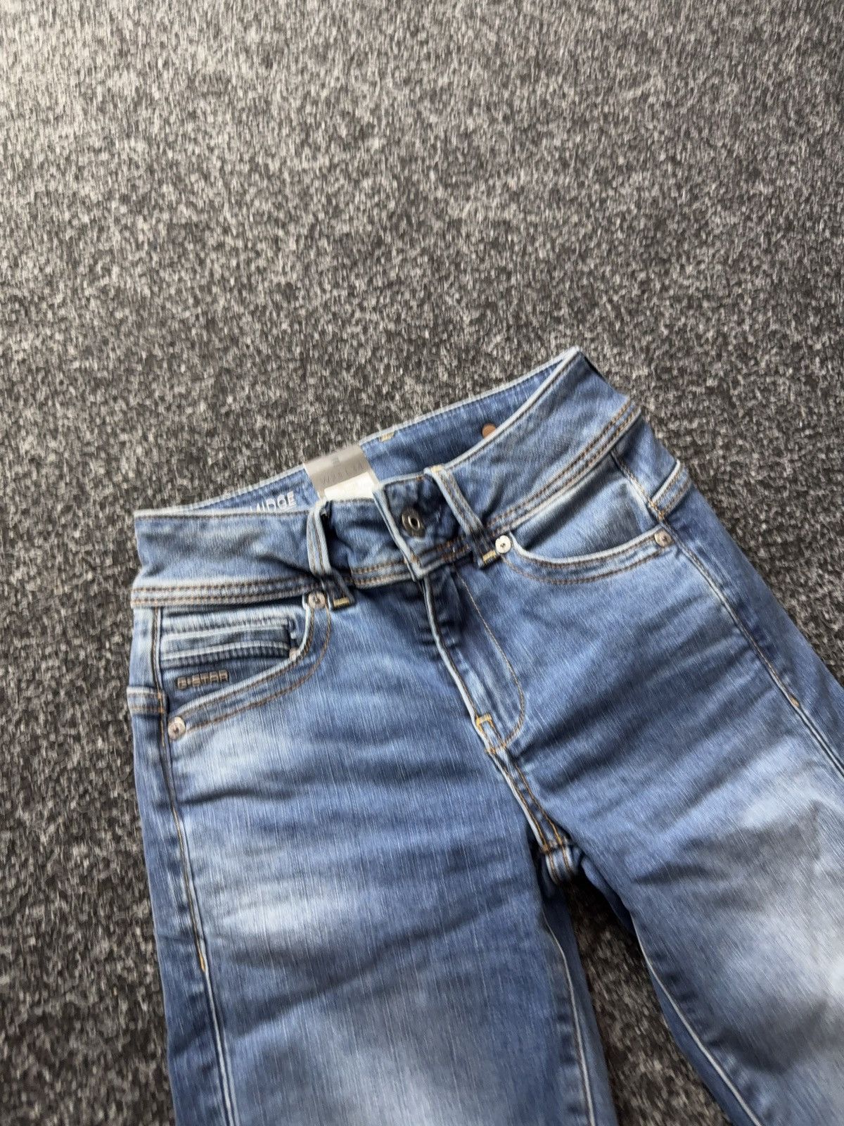 G-Star NWT 00s G-Star RAW Midge Mid Straight Jeans Blue W23 Y2K Size 23" - 6 Thumbnail