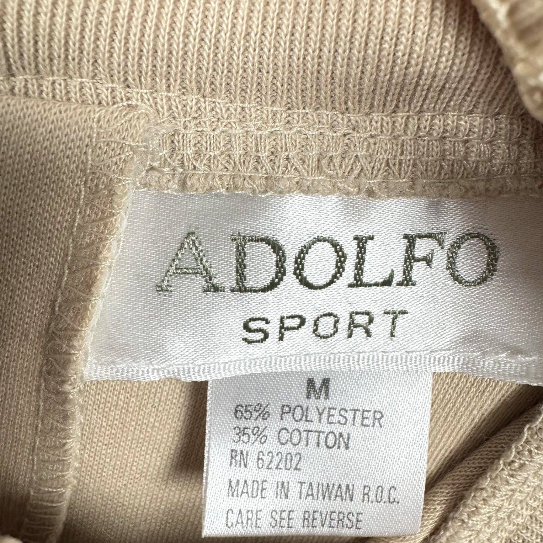 Vintage VINTAGE Adolfo Sport Blouse Women M Beige Mock Neck Lace Collar Long Sleeve 80s 90s Romantic Victorian Prairie Mens Womens Girls? Size M / US 6-8 / IT 42-44 - 5 Thumbnail
