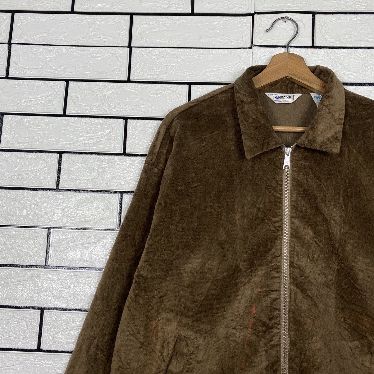 FiveBrother 📌Vintage Bomber Jacket Fivebrother Union Made Size US L / EU 52-54 / 3 - 8 Thumbnail