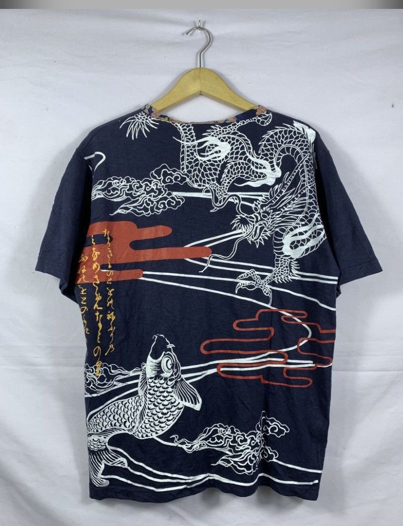 Karakuri Tamashii Japanese Vintage Dragon Fish Sukajan NWT Size US L / EU 52-54 / 3 - 1 Thumbnail