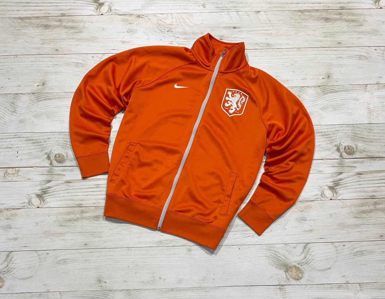 Nike NIKE HOLLAND NETHERLANDS 2014 2015 Track Soccer Jacket Size US L / EU 52-54 / 3 - 1 Thumbnail