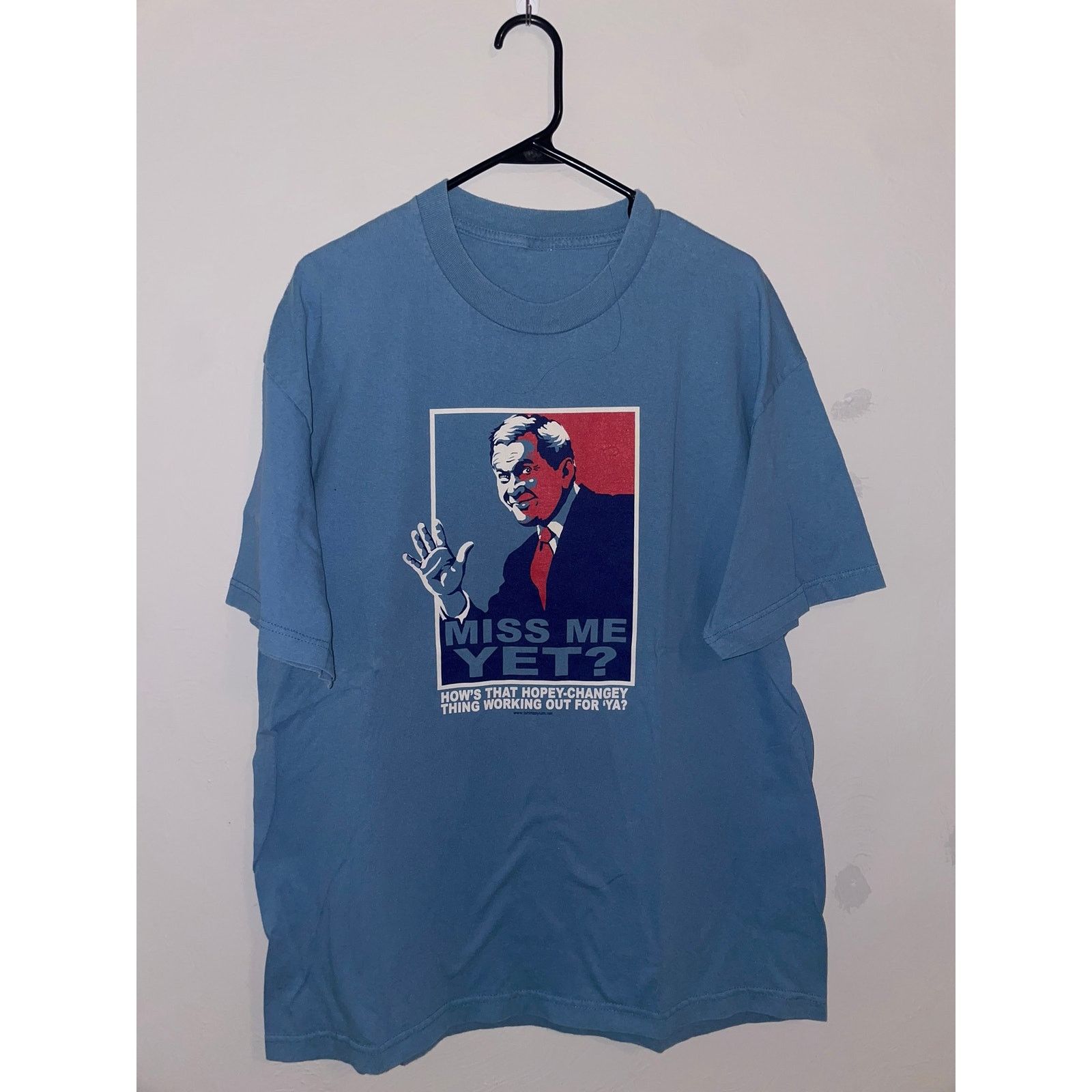 Alstyle Vintage George Bush Shirt Miss Me Yet President Election XL Size US XL / EU 56 / 4 - 1 Thumbnail