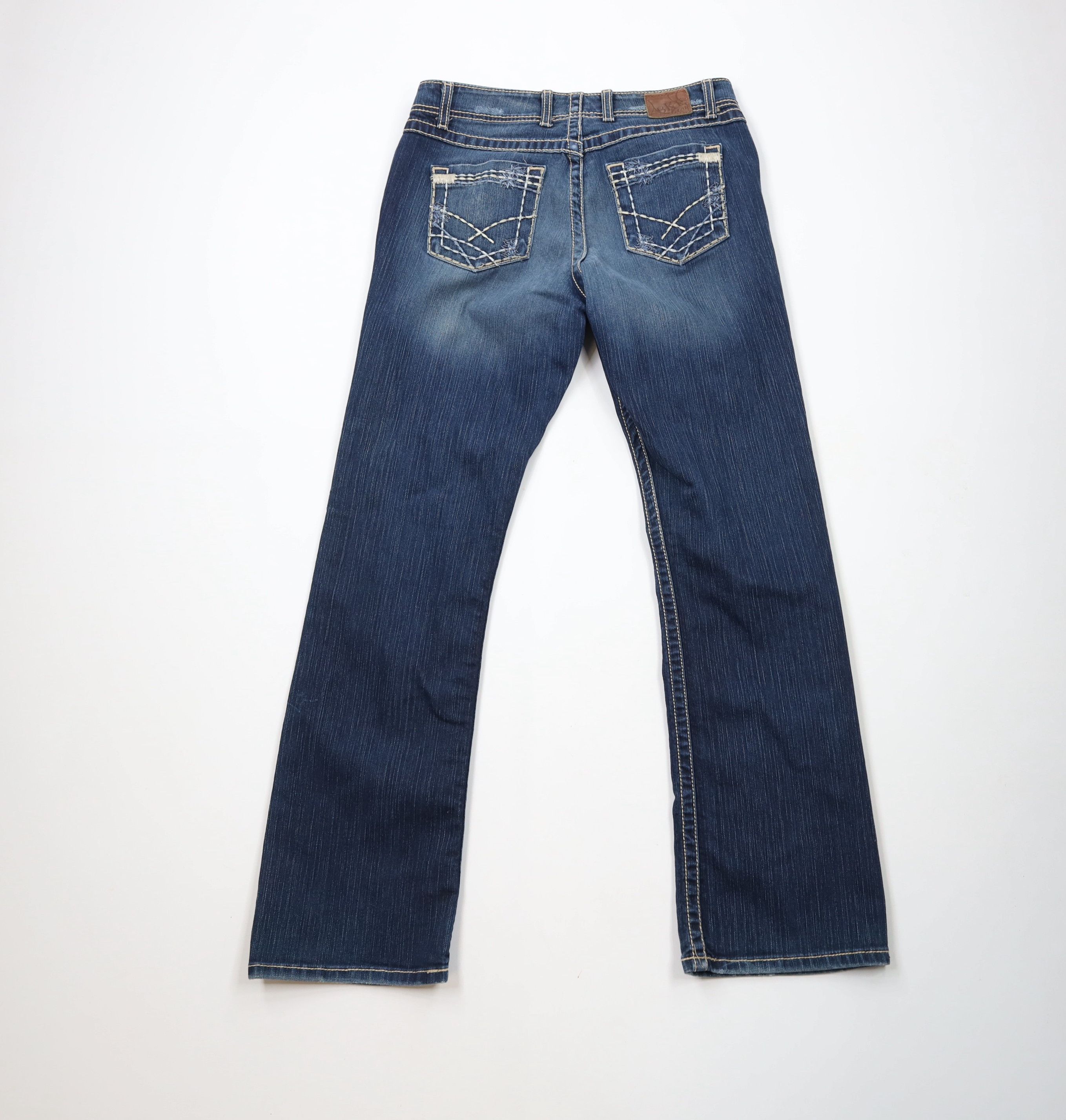 Vintage Buckle BKE Britni Stretch Flared Wide Leg Denim Jeans Blue Size 31" - 11 Thumbnail