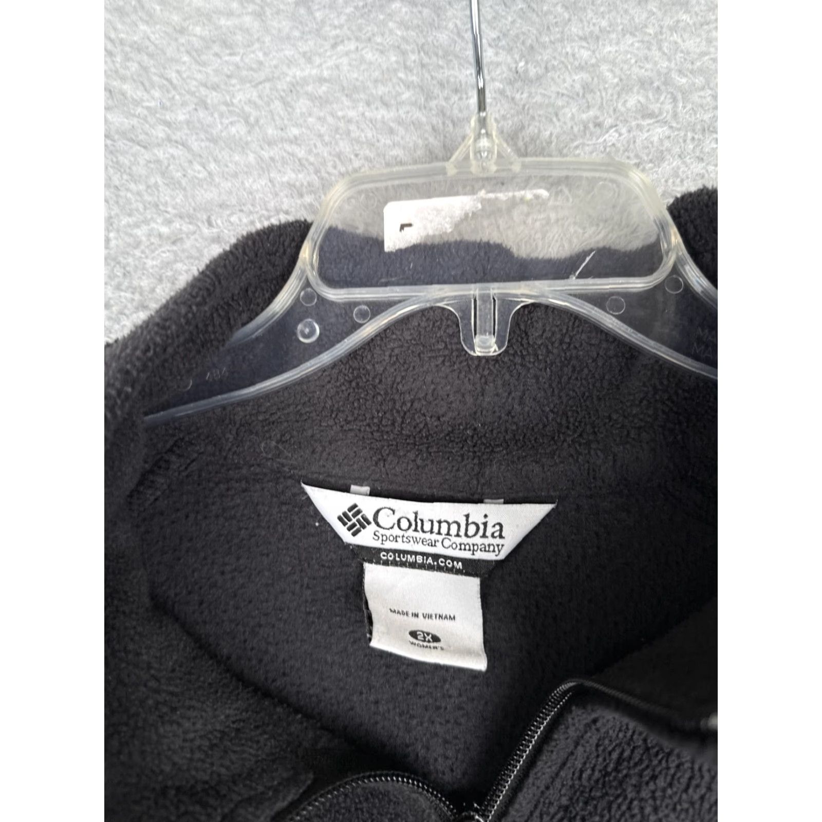 Vintage Columbia Jacket Womens 2X Gray Fleece Full Zip Collared Pockets Outdoor Warm Size XXL / US 16-18 / IT 52-54 - 7 Thumbnail