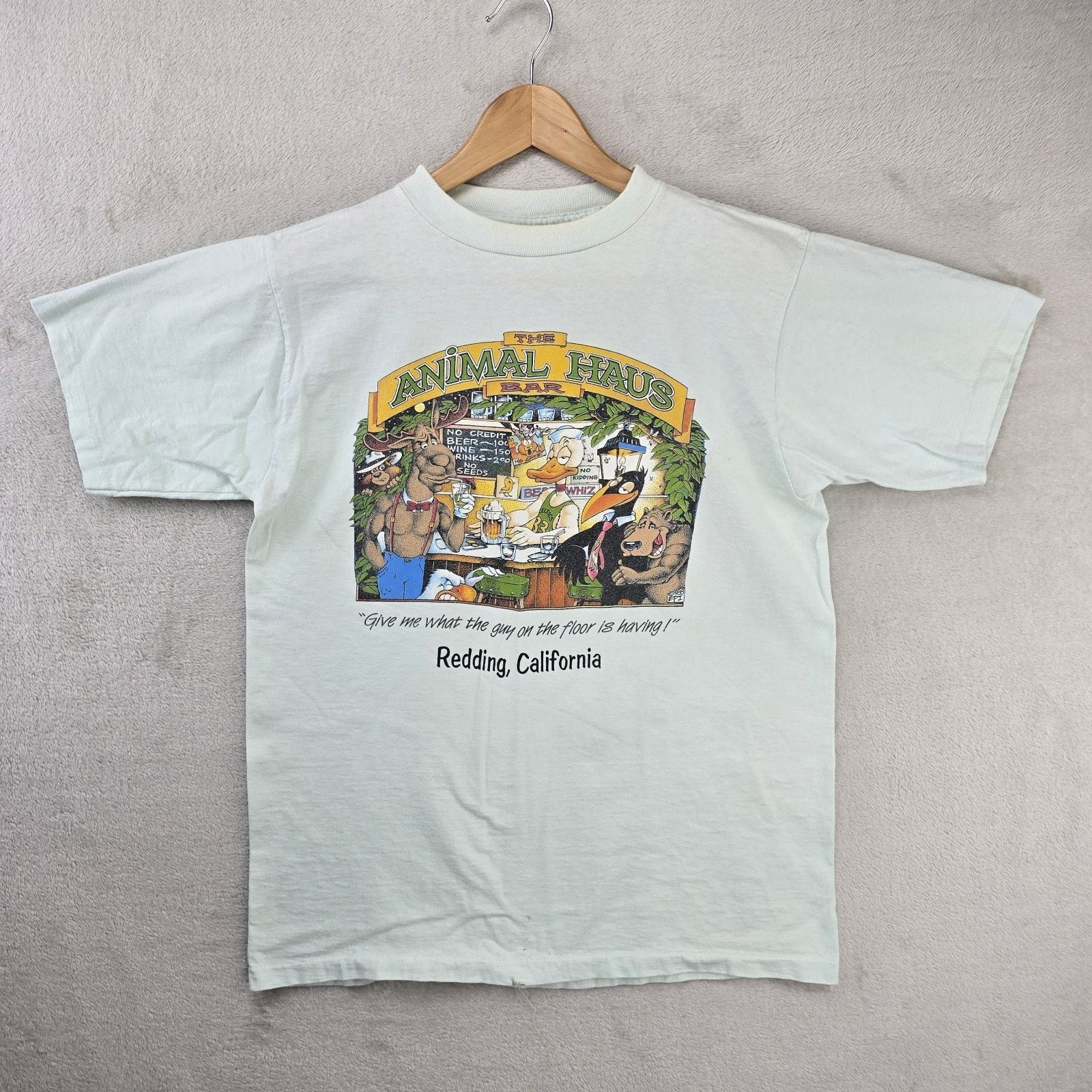 Other Vintage The Animal Haus Bar Drunk Animals Shirt Large 80s Size US L / EU 52-54 / 3 - 2 Thumbnail