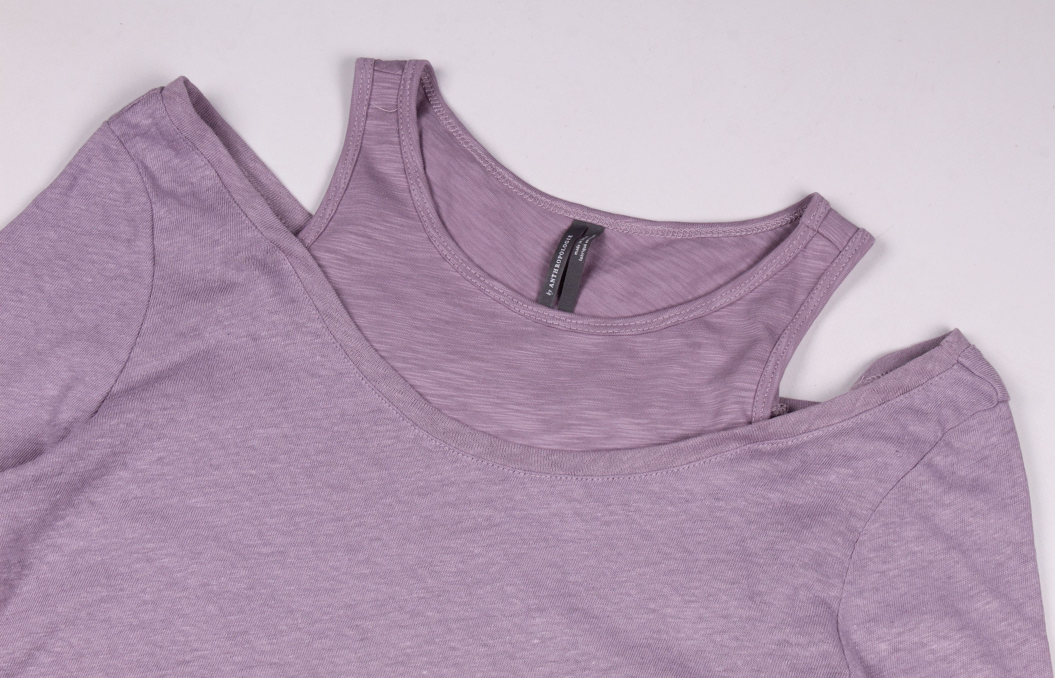 Anthropologie Anthropologie Purple Long Sleeve Off Shoulders Top Size M / US 6-8 / IT 42-44 - 5 Thumbnail