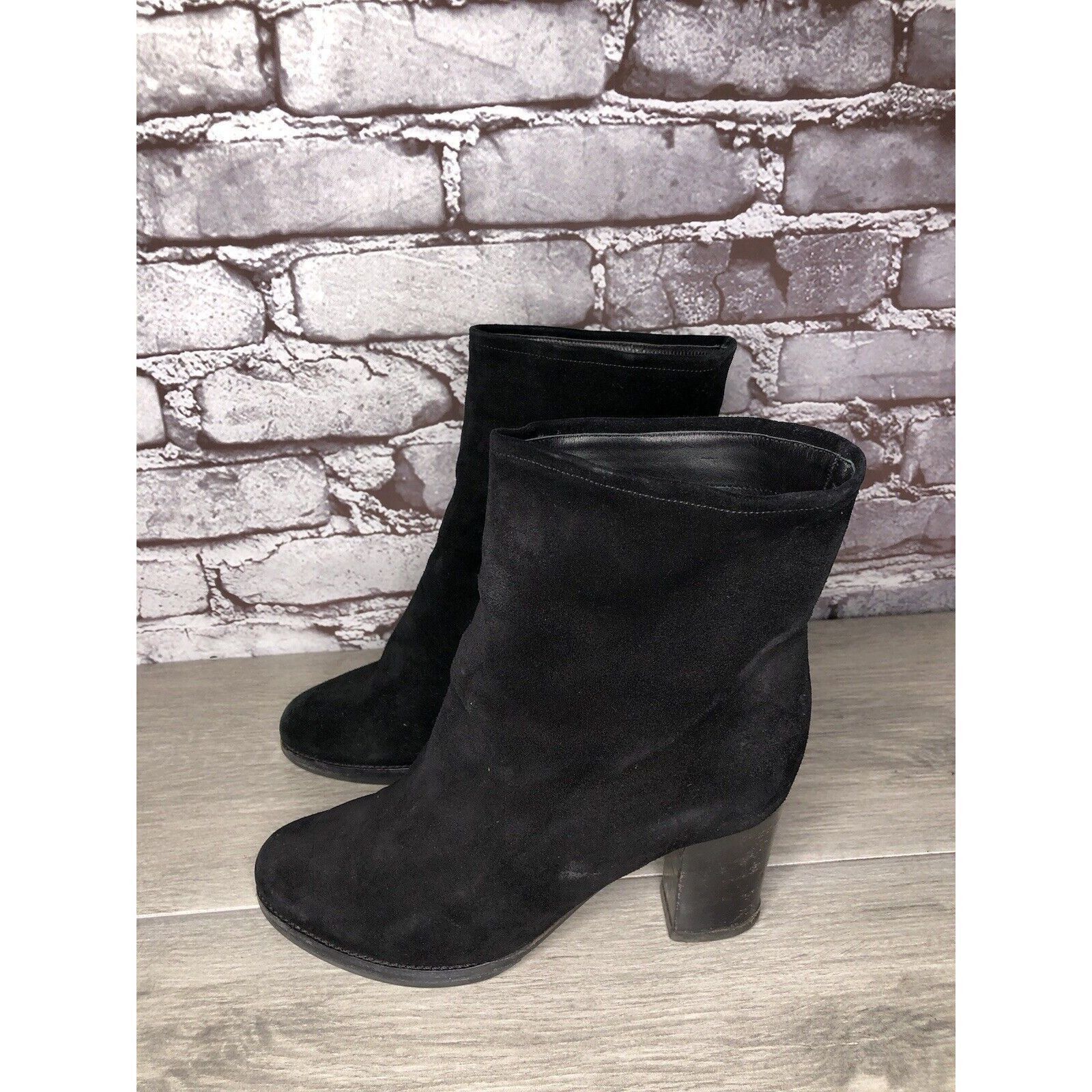 Jil Sander Jil Sander Black Suede Leather Pull On Heel Booties Boots Wo Size US 5 / IT 35 - 18 Thumbnail
