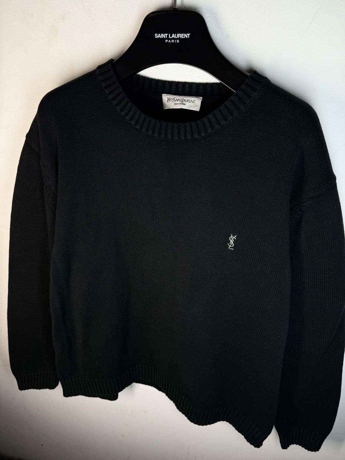 Yves Saint Laurent Black YSL Sweater Knit Size US S / EU 44-46 / 1 - 9 Thumbnail