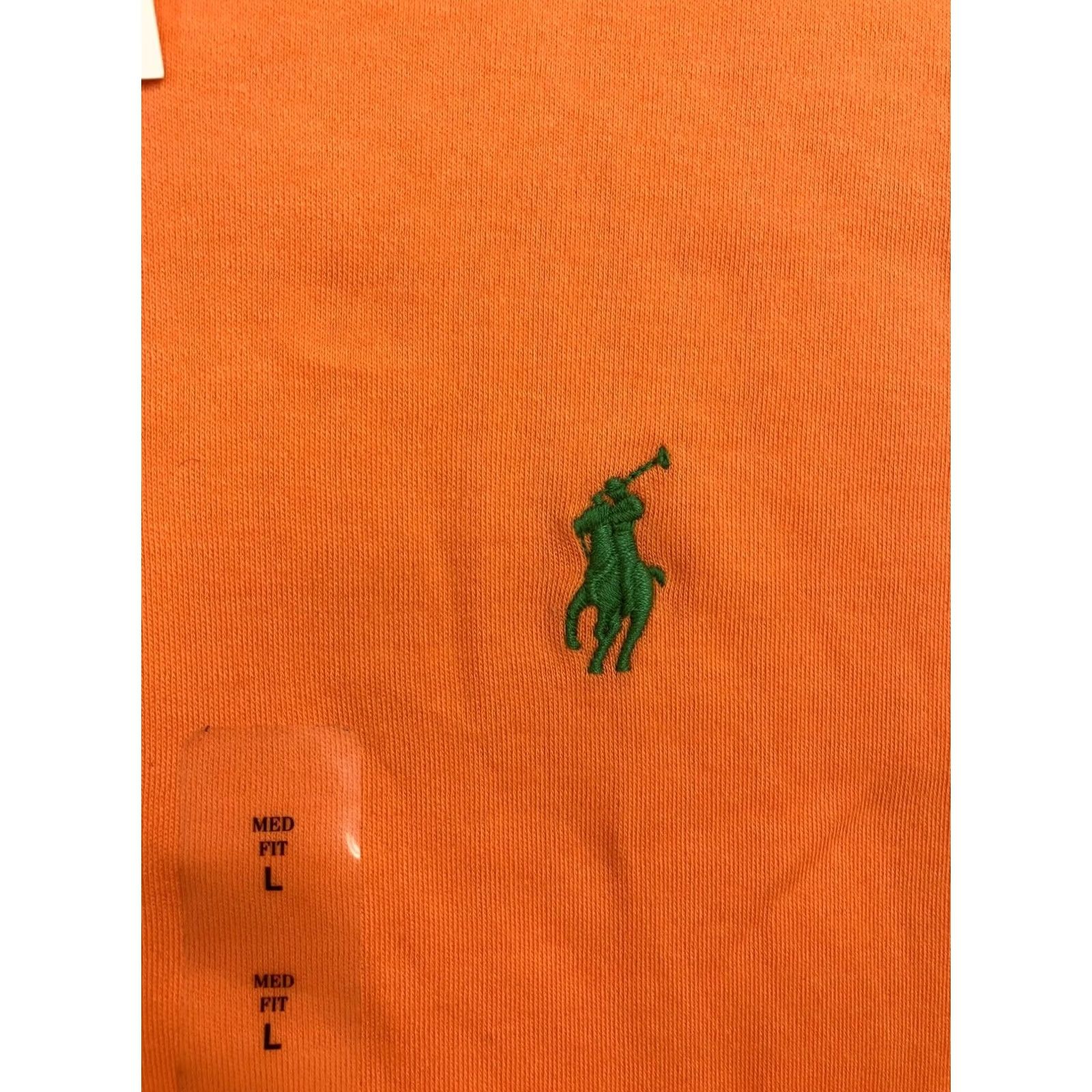 Ralph Lauren Ralph Lauren Polo Men Orange Large 100% Cotton Polo Shirt Mens Large Orange Polo Shirt Size US L / EU 52-54 / 3 - 3 Thumbnail