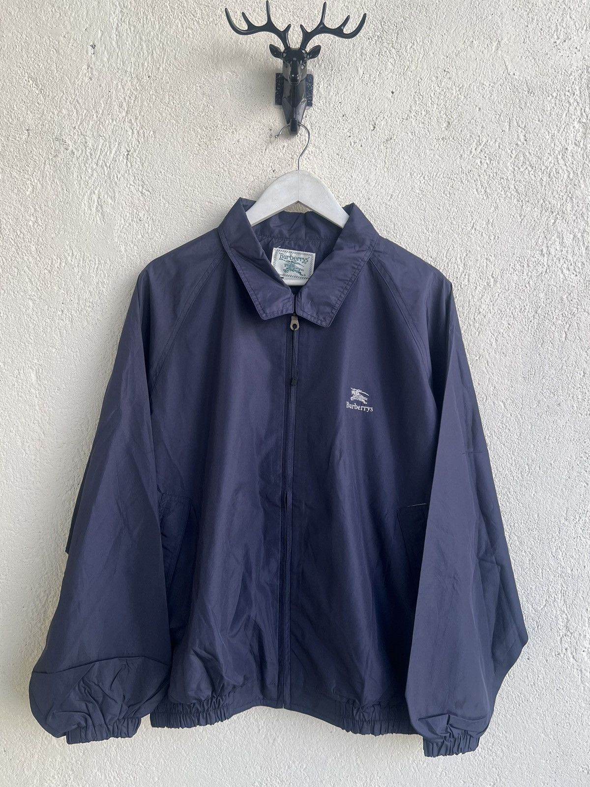 Burberry Burberrys Embroidered Logo Nylon Windbreaker Jacket Size US XL / EU 56 / 4 - 1 Thumbnail