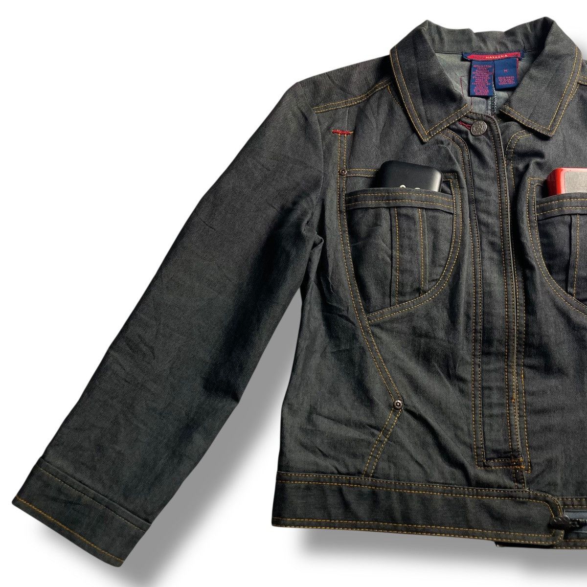 Bcbgmaxazria BCBG MAXAZRIA JEANS BUTTON UP CROPPED DENIM JACKET Size M / US 6-8 / IT 42-44 - 4 Thumbnail