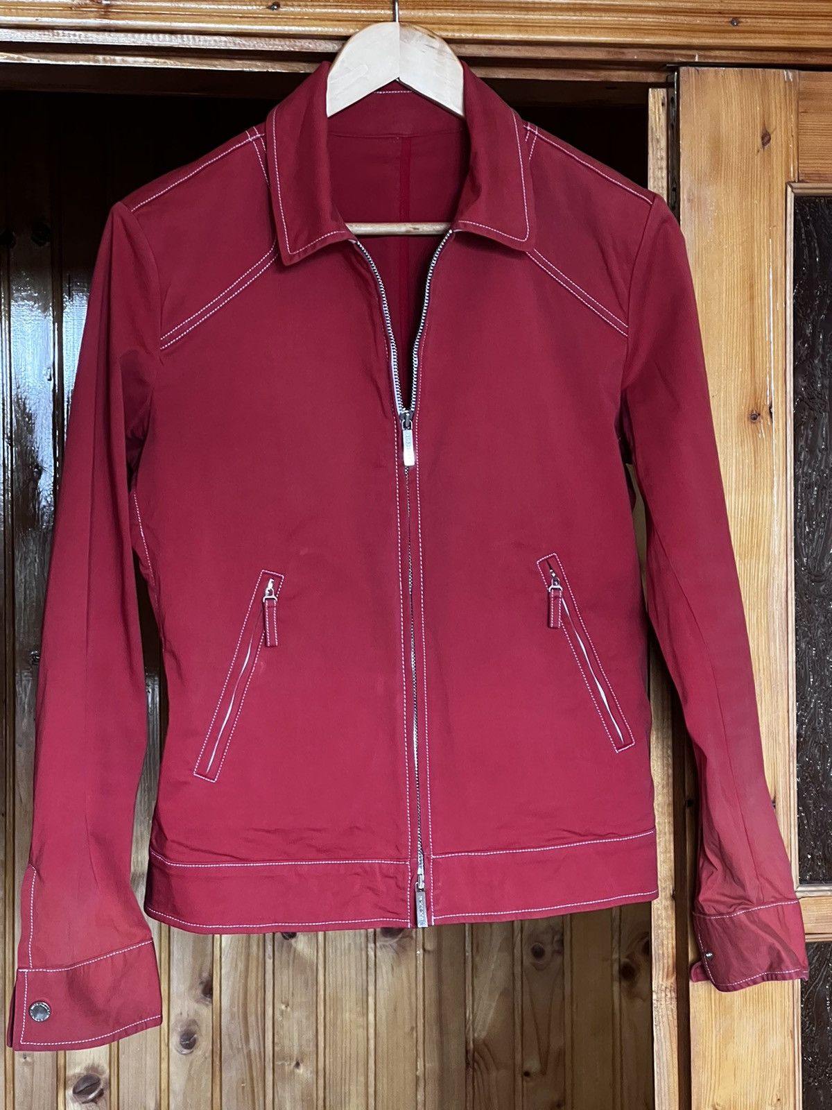 Burberry × Vintage Burberry London Check collared red jacket Size M / US 6-8 / IT 42-44 - 5 Thumbnail