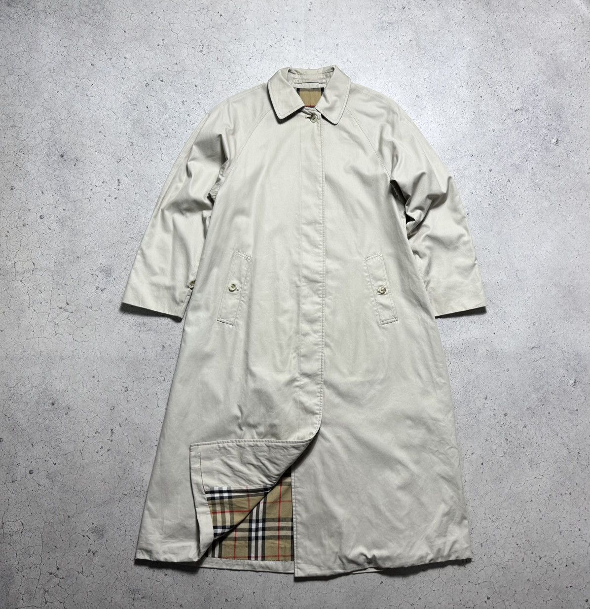 Burberrys Vintage 90’s Trench Coat Plaid