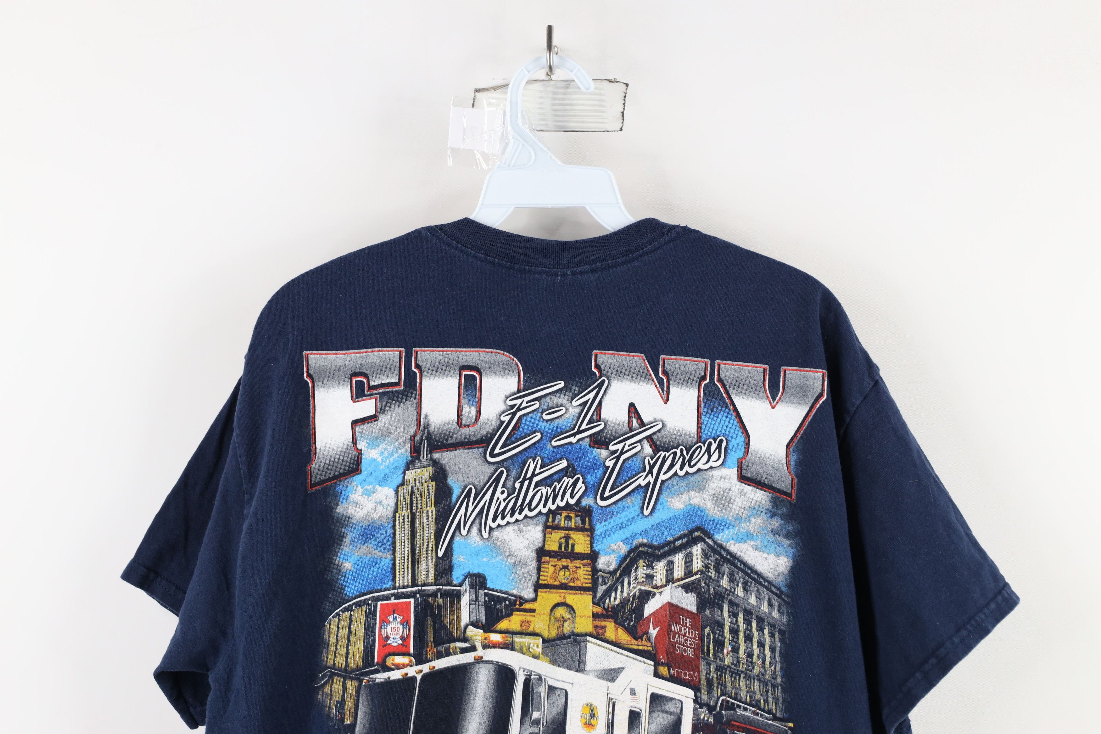 Vintage Vintage Y2K 1 Midtown Express FDNY 150th Anniversary T-Shirt Size US L / EU 52-54 / 3 - 16 Thumbnail